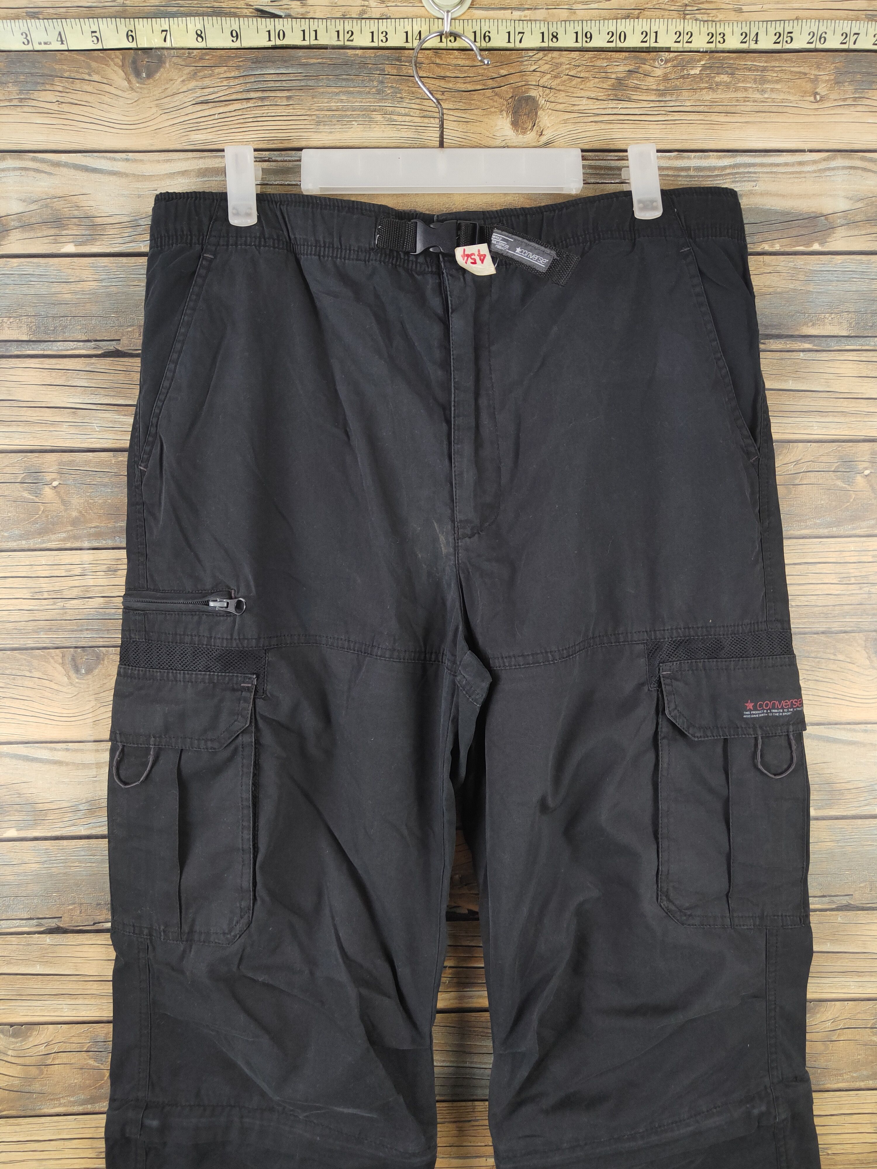 Converse DL Converse Black Multipocket Tactical Cargo Pants #454 Size US 31 - 2 Thumbnail