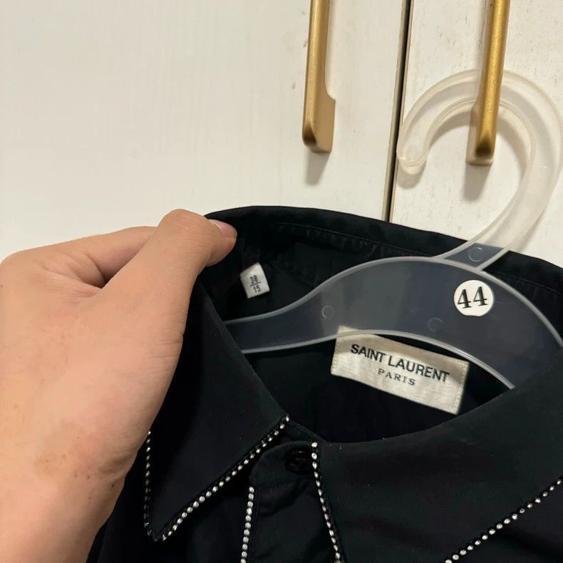 Saint Laurent Paris Saint Laurent Paris Saint Laurent Paris Black rhinestone s Size US M / EU 48-50 / 2 - 3 Thumbnail