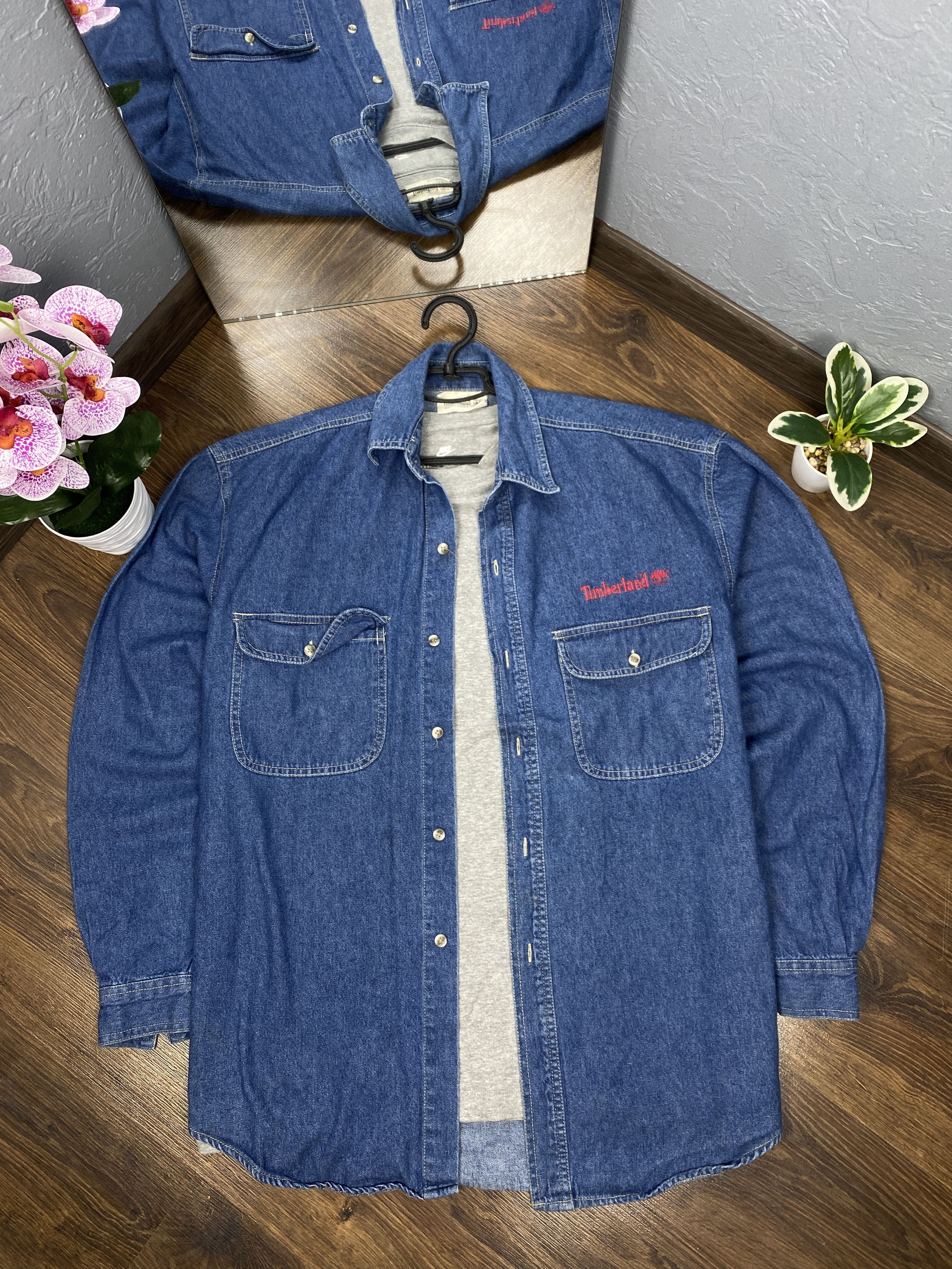 Timberland Timberland vintage jeans denim shirt Size US XL / EU 56 / 4 - 1 Thumbnail