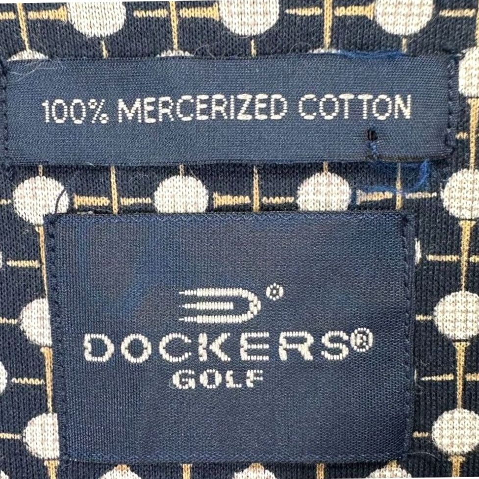 Dockers Dockers Polo Shirt Mens XL Black Polka Golf Mercerized Cotton Rugby NEW Size US XL / EU 56 / 4 - 3 Thumbnail