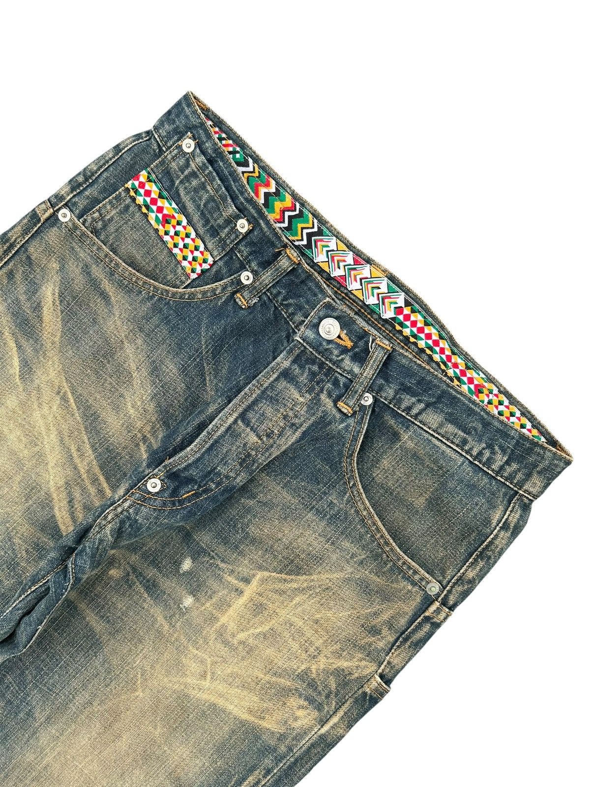 Kapital Japanese Brand Swagger Rusty Mudwash Buckle Back Denim Jeans Size US 32 / EU 48 - 4 Thumbnail