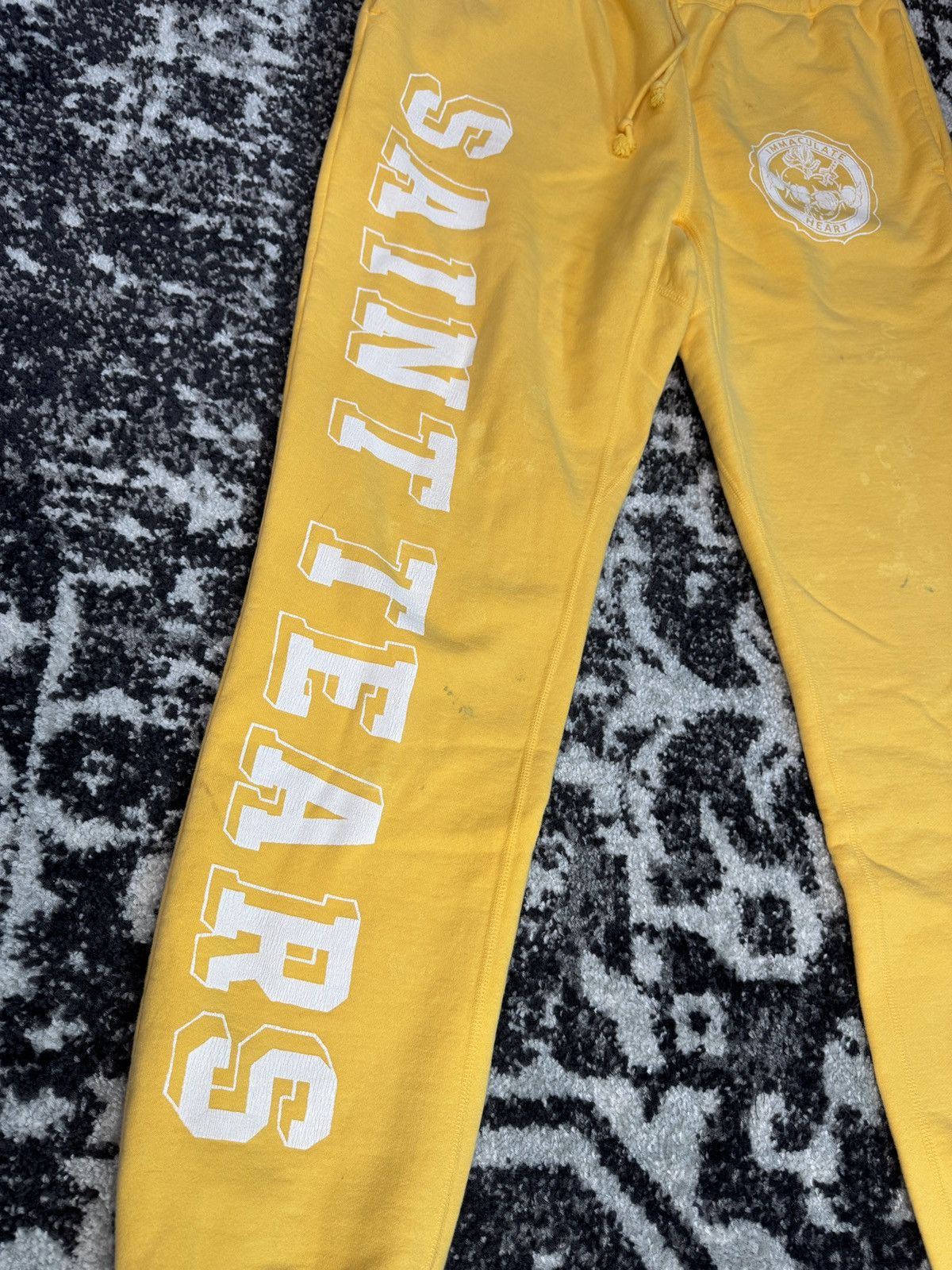 Saint Michael Saint Tears Distressed Sweat Pants (Medium) Size US 32 / EU 48 - 2 Thumbnail