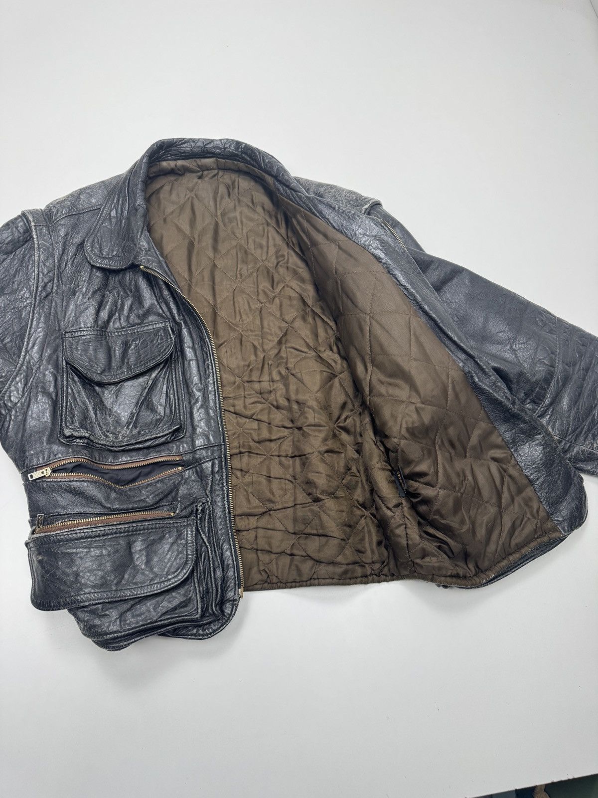 Vera Pelle Vintage Leder Jacke Herren Size US XL / EU 56 / 4 - 8 Thumbnail
