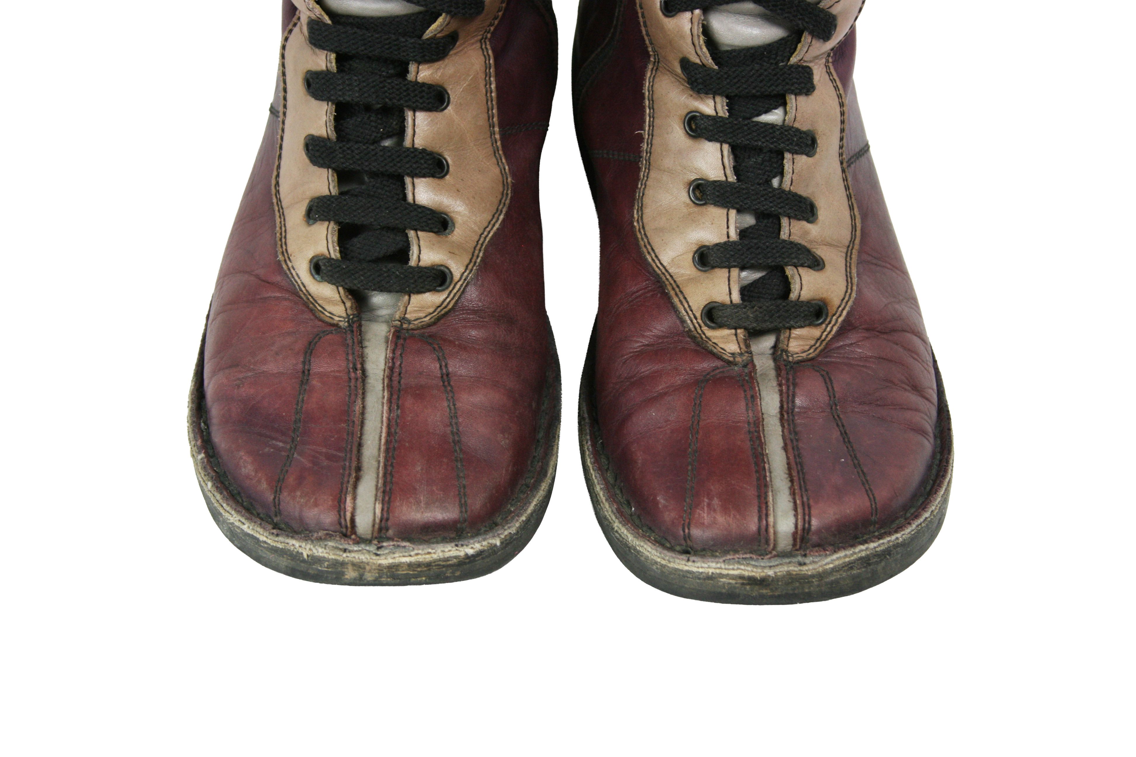 Japanese Brand Bubetti 00S Y2K Avant Garde Mid Crepe Leather Boots Vintage Size US 8 / IT 38 - 5 Thumbnail