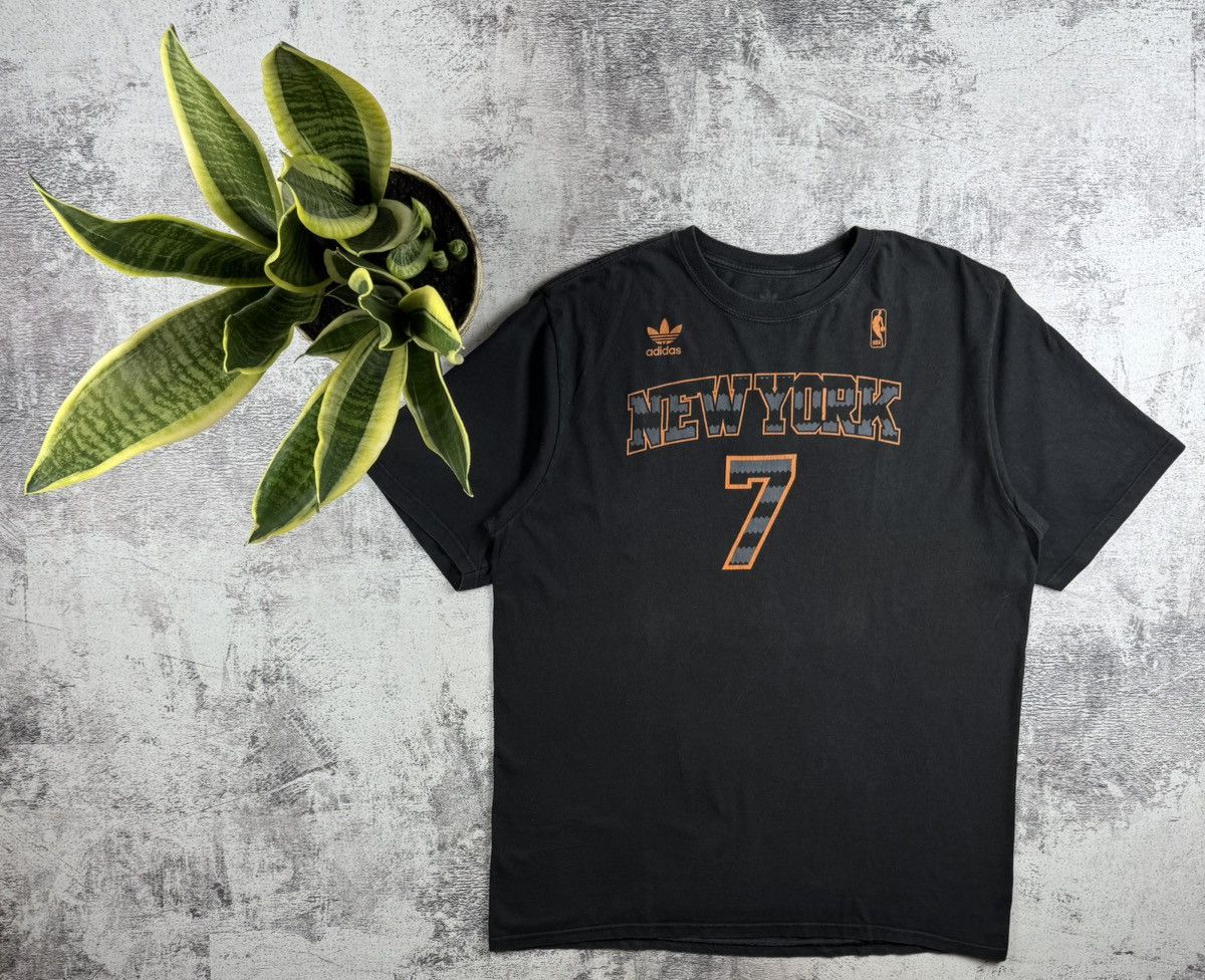 Adidas New York Knicks NBA Basketball #7 Carmelo Anthony Cotton Jersey T Shirt Top Size US XL / EU 56 / 4 - 1 Thumbnail