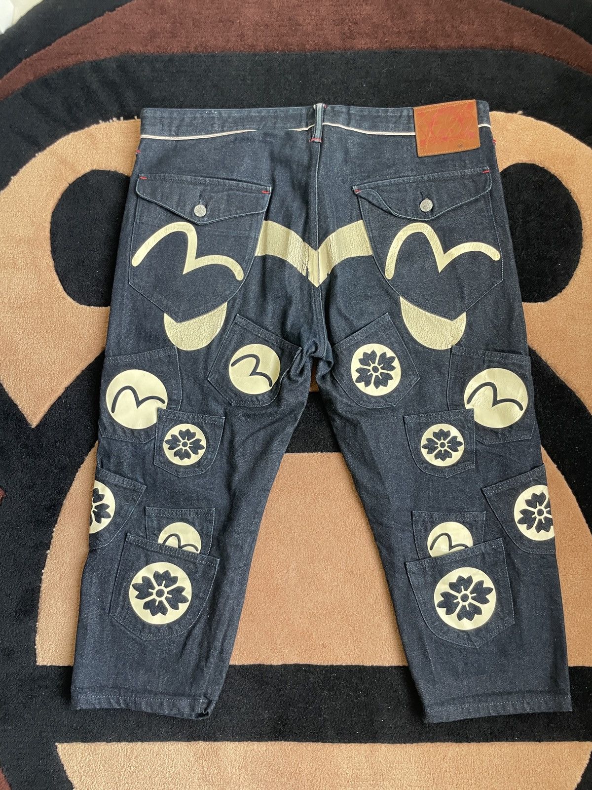 3 pair authentic of EVISU Jeans Denim 36