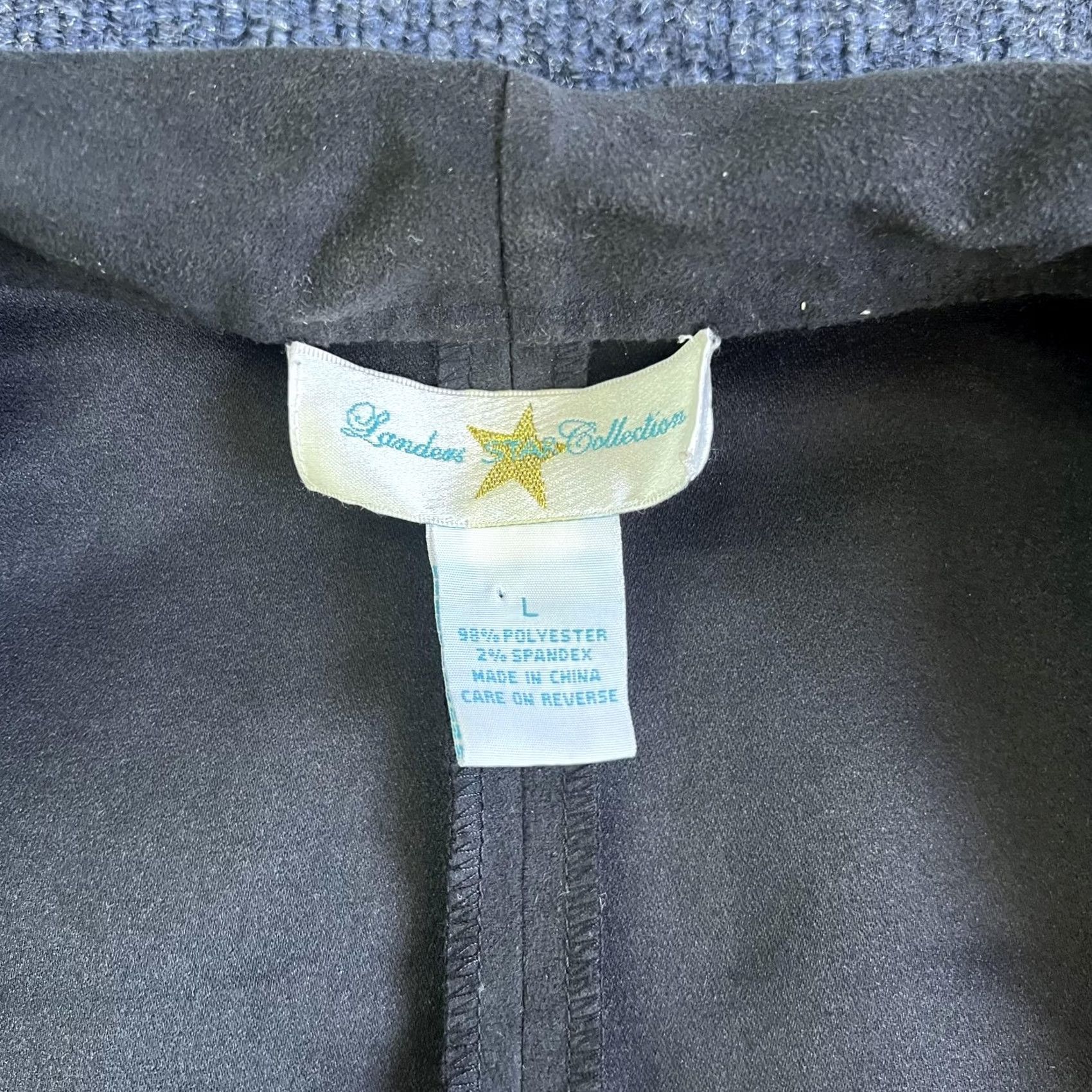 Vintage VINTAGE Landex Collection Jacket Womens L Black Ruffle Open Front Waterfall Size L / US 10 / IT 46 - 3 Thumbnail