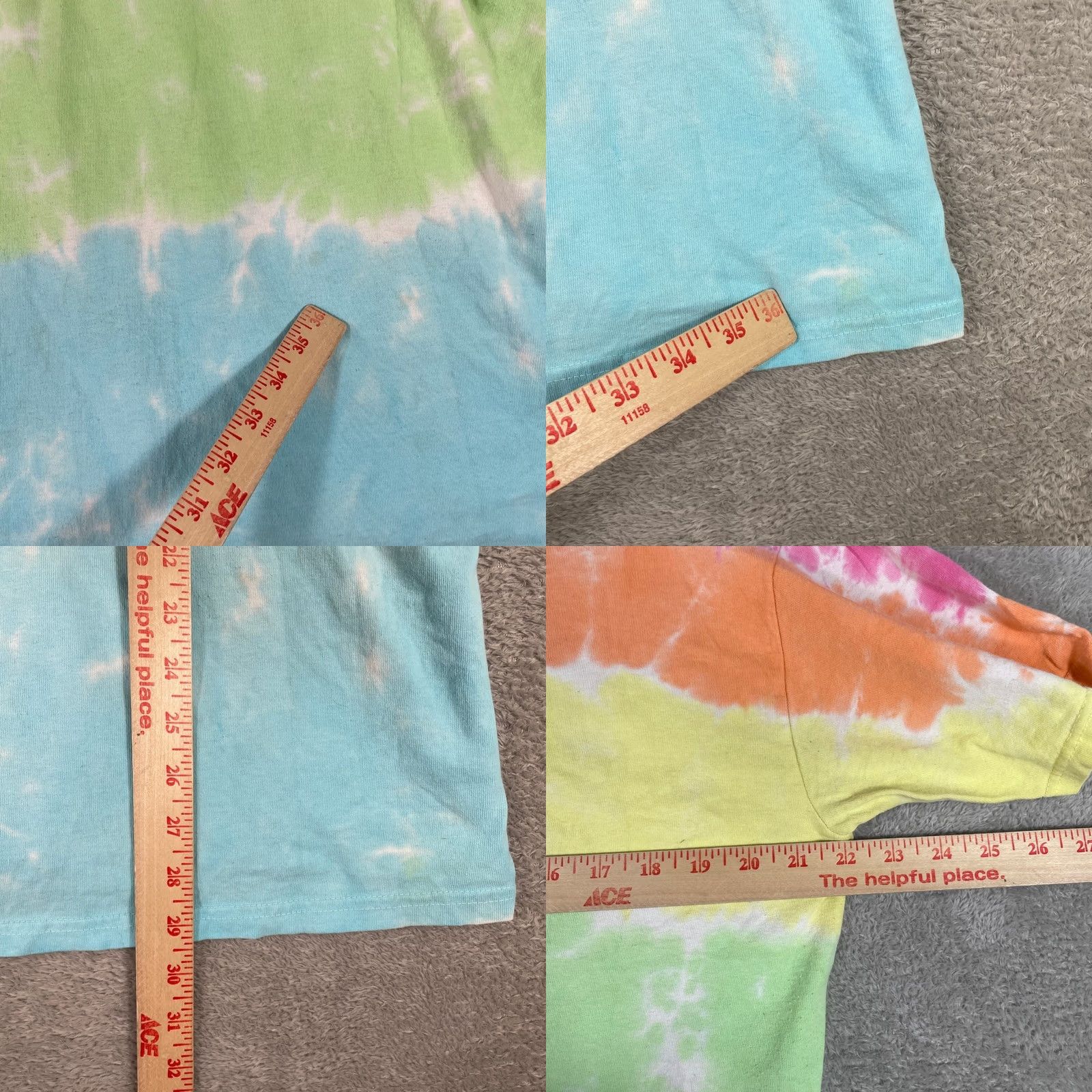 Liquid Blue Woodstock Liquid Blue Tie Dye Shirt Large Mens Rainbow Peace Music Love Tee Size US L / EU 52-54 / 3 - 8 Thumbnail