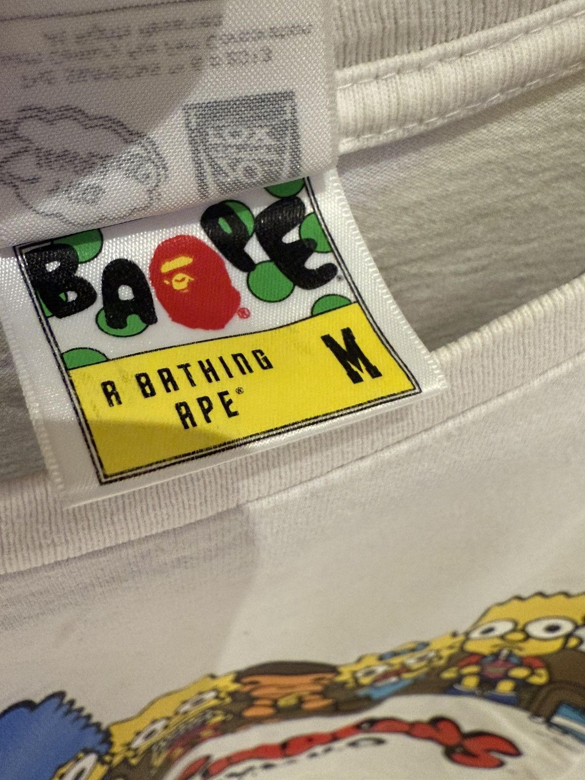 Bape Bape x The Simpsons Baby Milo Tee Size US M / EU 48-50 / 2 - 4 Thumbnail