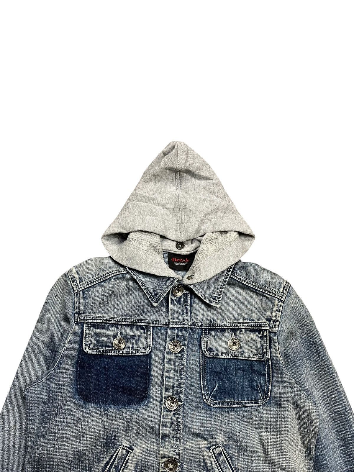 If Six Was Nine 2000s Roberto Cavalli - Devils Bono Denim Jacket Size US XS / EU 42 / 0 - 7 Thumbnail