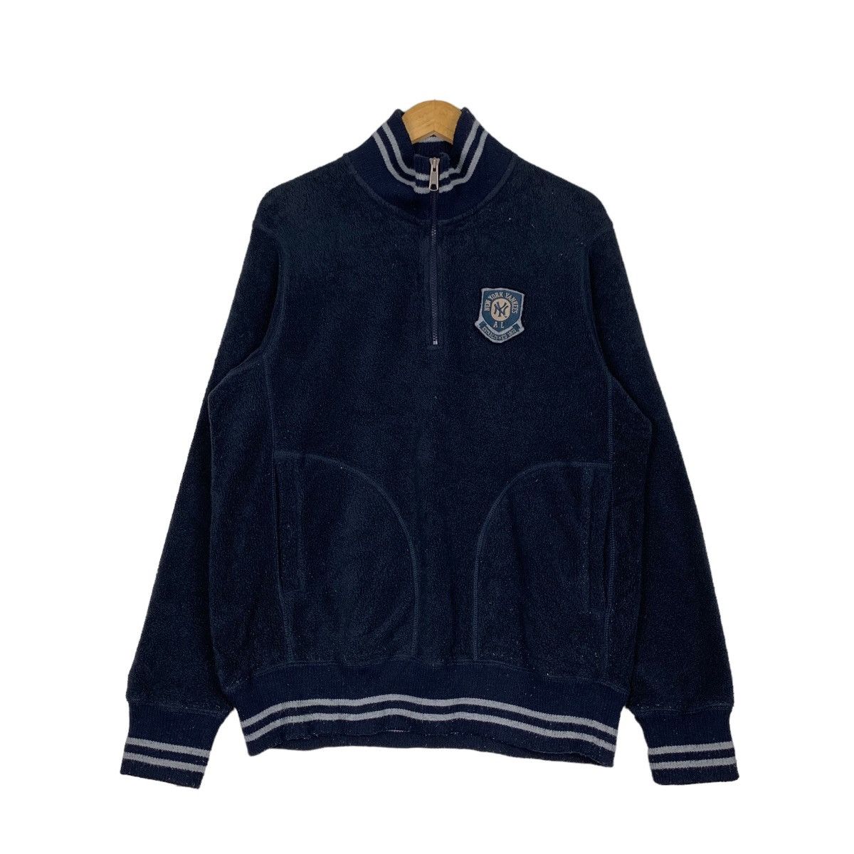 MLB MLB New York Yankees Half Zip Fleece Sweatshirt #0980-C43 Size US XL / EU 56 / 4 - 1 Thumbnail