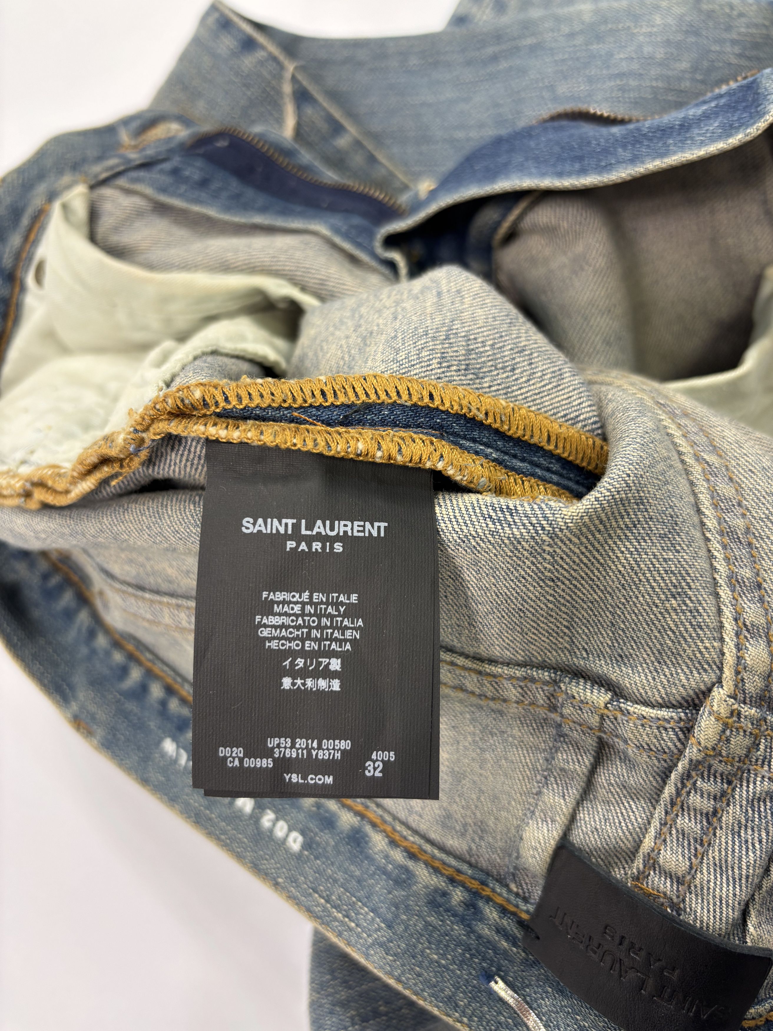Saint Laurent Paris Saint Laurent Distressed Jeans Size US 32 / EU 48 - 3 Thumbnail