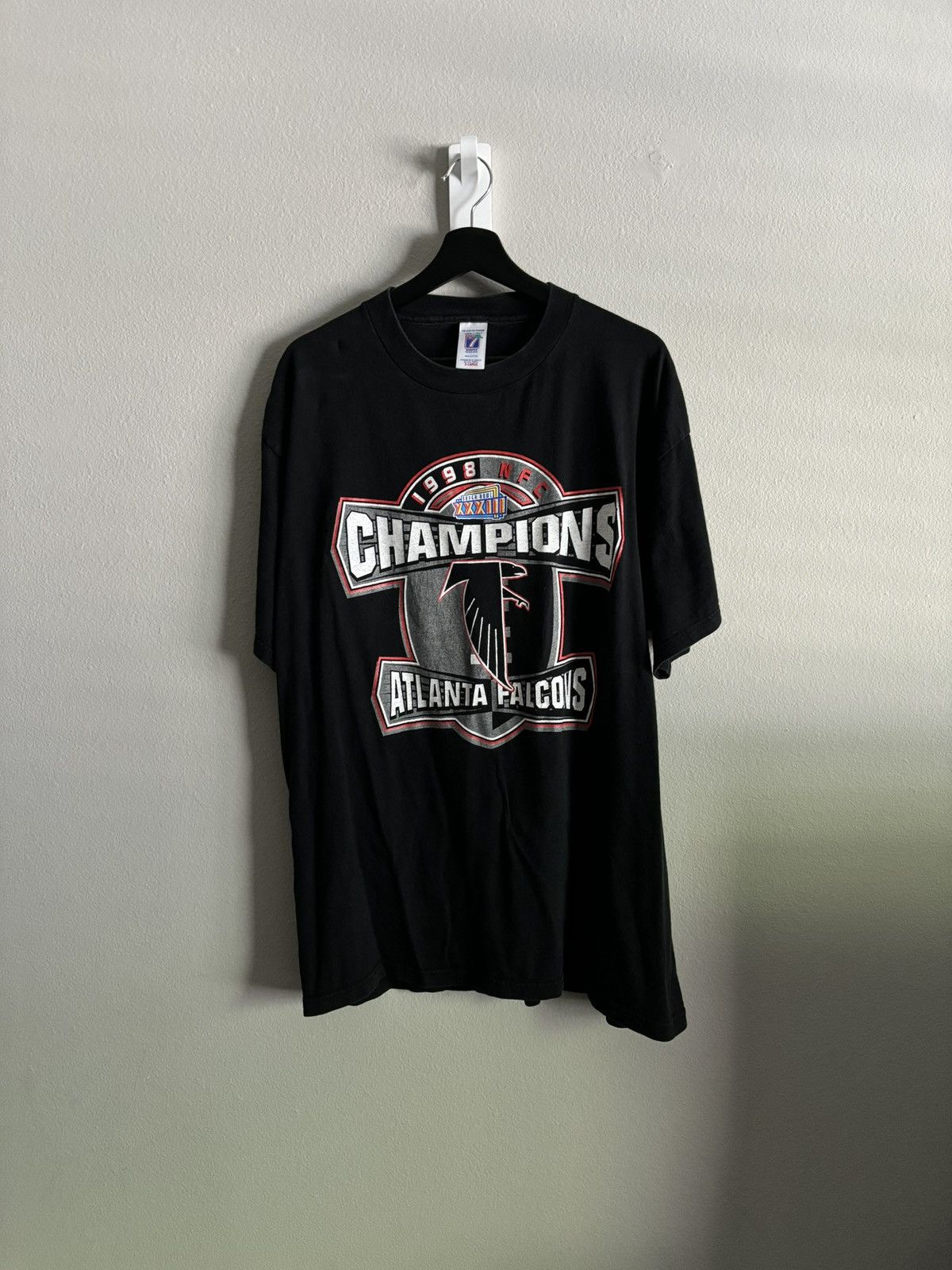 Vintage 1998 NFC Champions Atlanta Falcons T shirt Size US XL / EU 56 / 4 - 2 Thumbnail