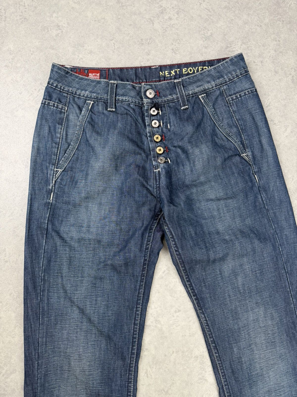 Marithe + Francois Girbaud Marithe Francois Girbaud Next Boyfriend Jeans Womens 28 Size 28" / US 6 / IT 42 - 3 Thumbnail