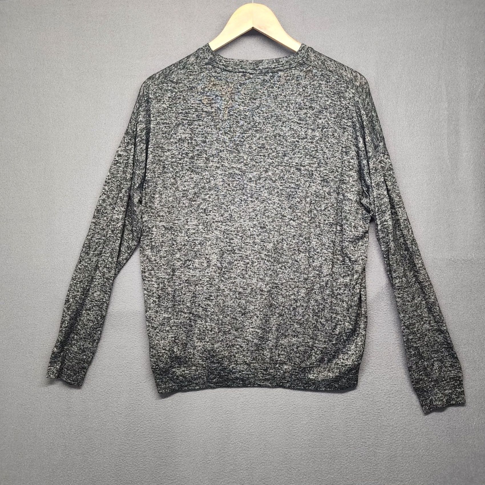 Athleta Athleta Womens Top XS Long Sleeve Stretch Heathered Black Charcoal Size XS / US 0-2 / IT 36-38 - 2 Thumbnail