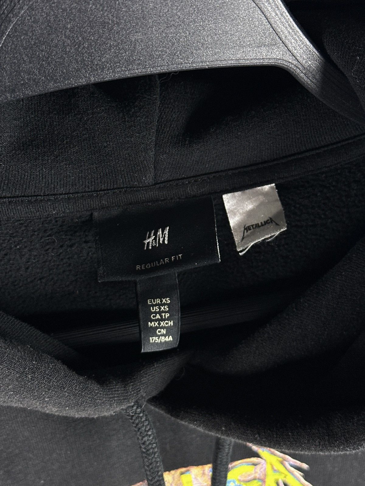 H&M × Metallica H&M x Metallica And Justice For All Graphic Print Hoodie Size US XS / EU 42 / 0 - 8 Thumbnail