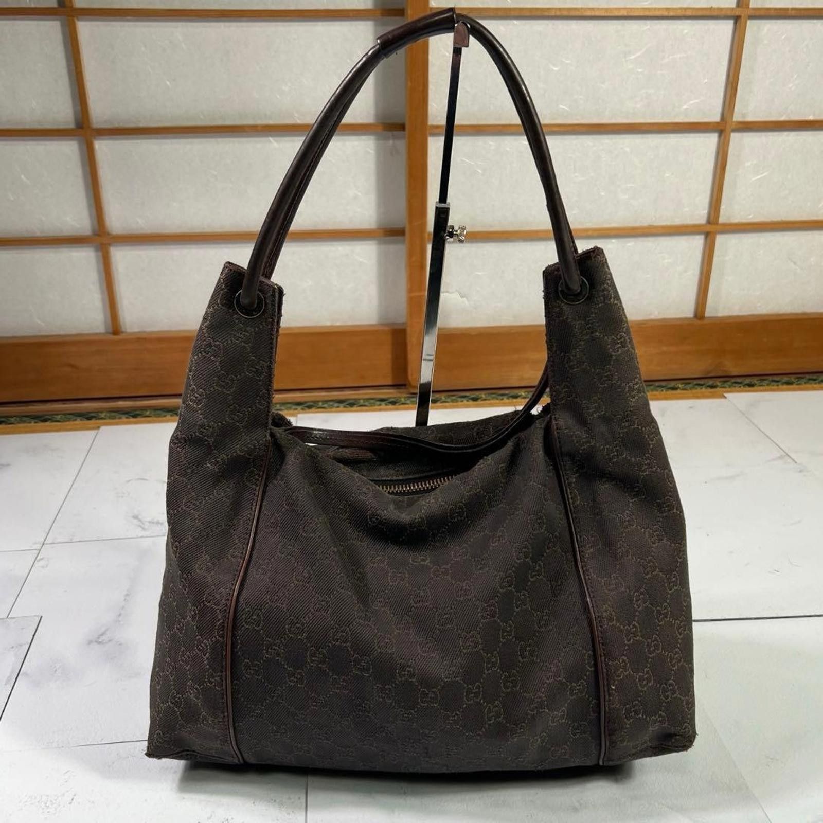 Gucci Gucci - Brown Monogram Canvas Shoulder Bag Size ONE SIZE - 3 Thumbnail