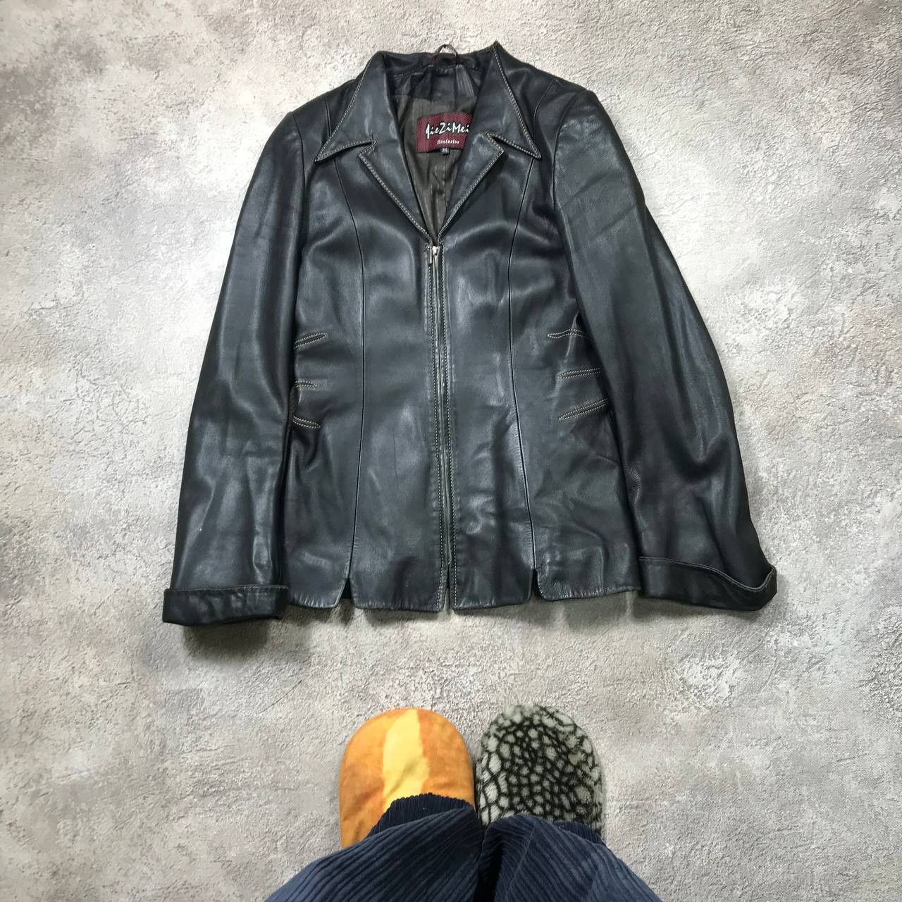 Japanese Brand VINTAGE Y2K LEATHER JACKET JAPAN CASUAL STREETWEAR 90s Size M / US 6-8 / IT 42-44 - 1 Thumbnail