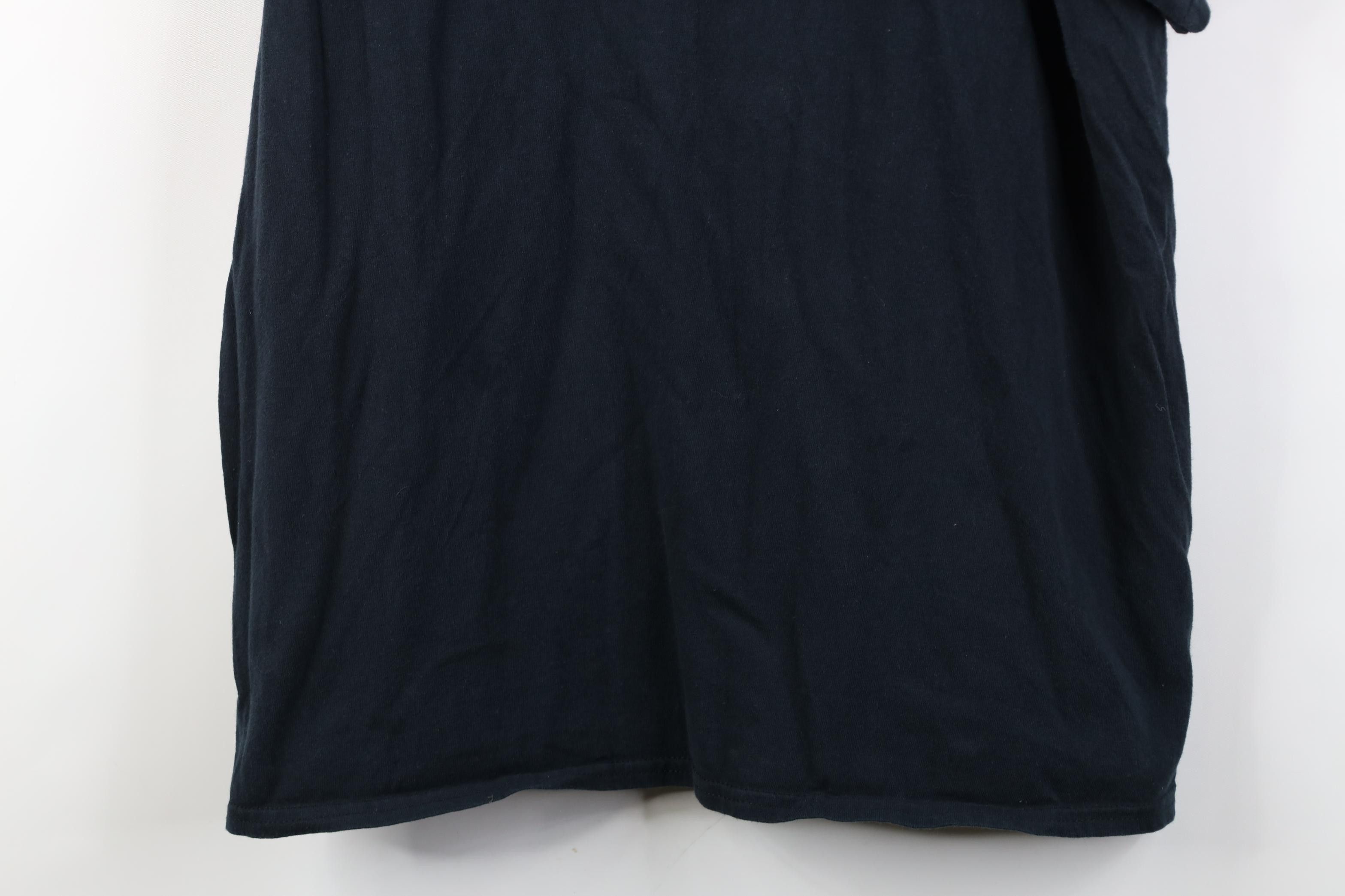 Vintage Vintage 90s Y2K Streetwear Faded Blank Cotton T-Shirt Black Size US L / EU 52-54 / 3 - 3 Thumbnail