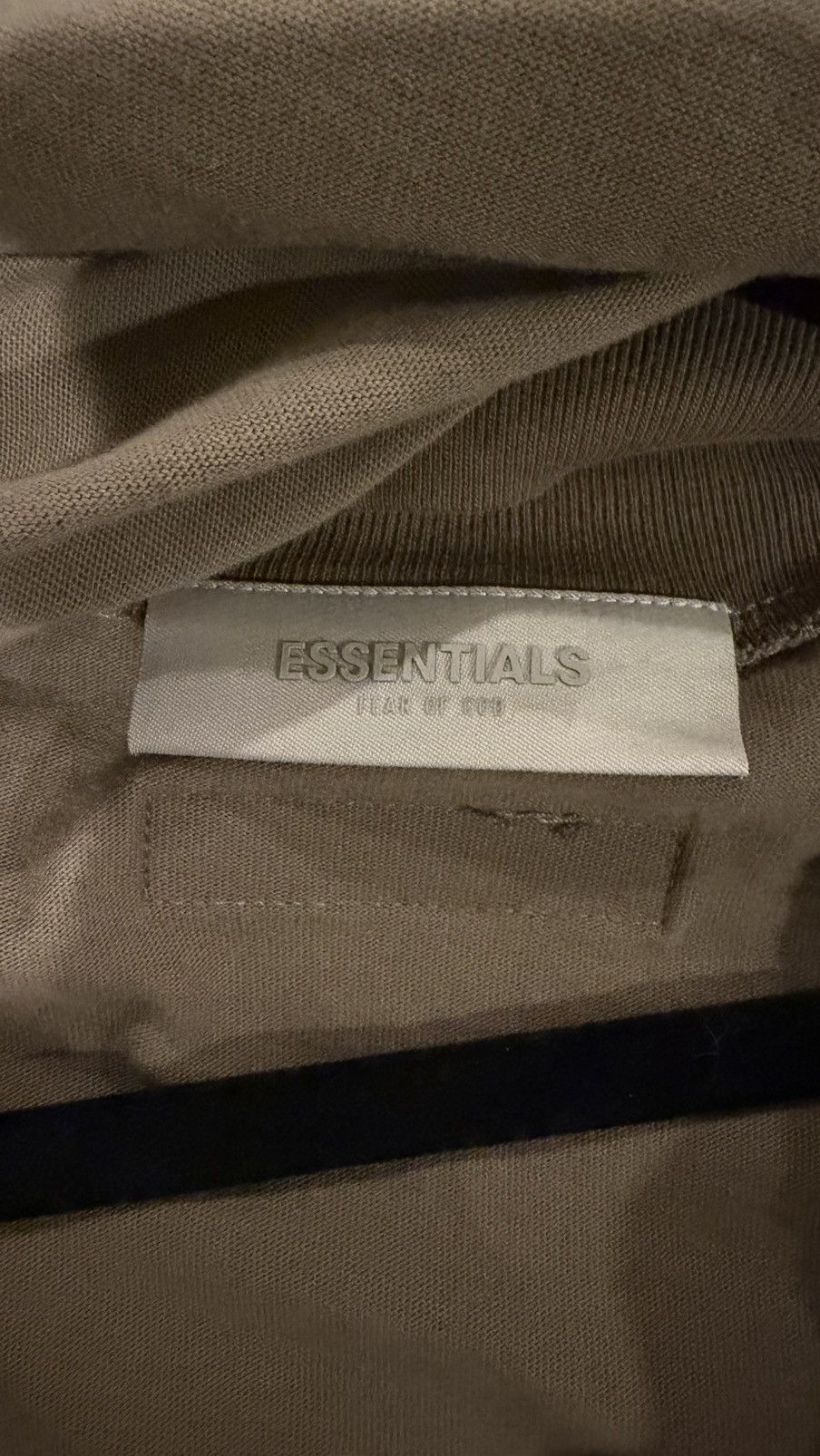 Essentials Fear of God Essential Long-sleeve Shirt - Brown - Sz.S -m Size US S / EU 44-46 / 1 - 9 Thumbnail