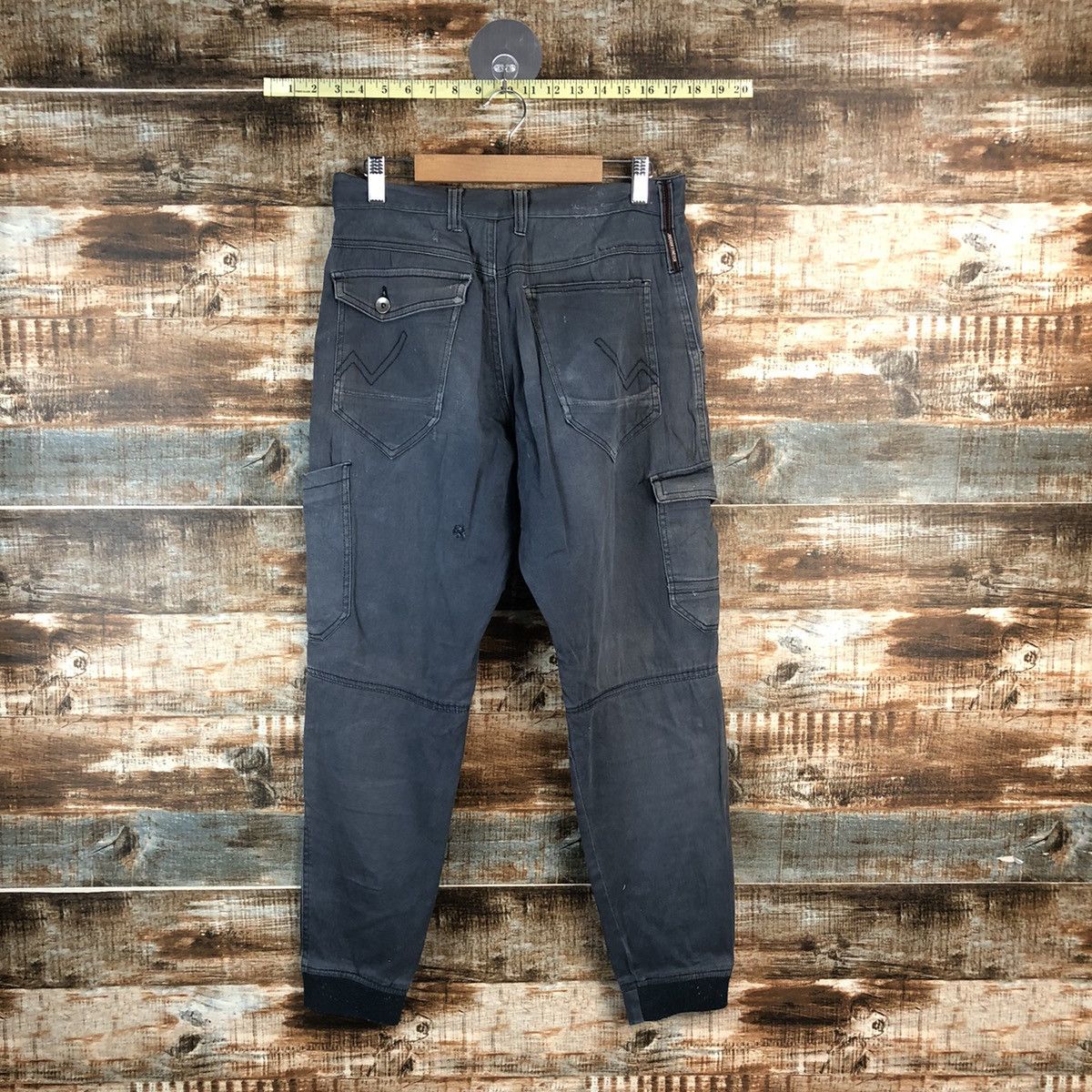 Japanese Brand DL Japanese Brand Dark Blue Cargo Multipocket Pants #C717 Size US 30 / EU 46 - 15 Thumbnail