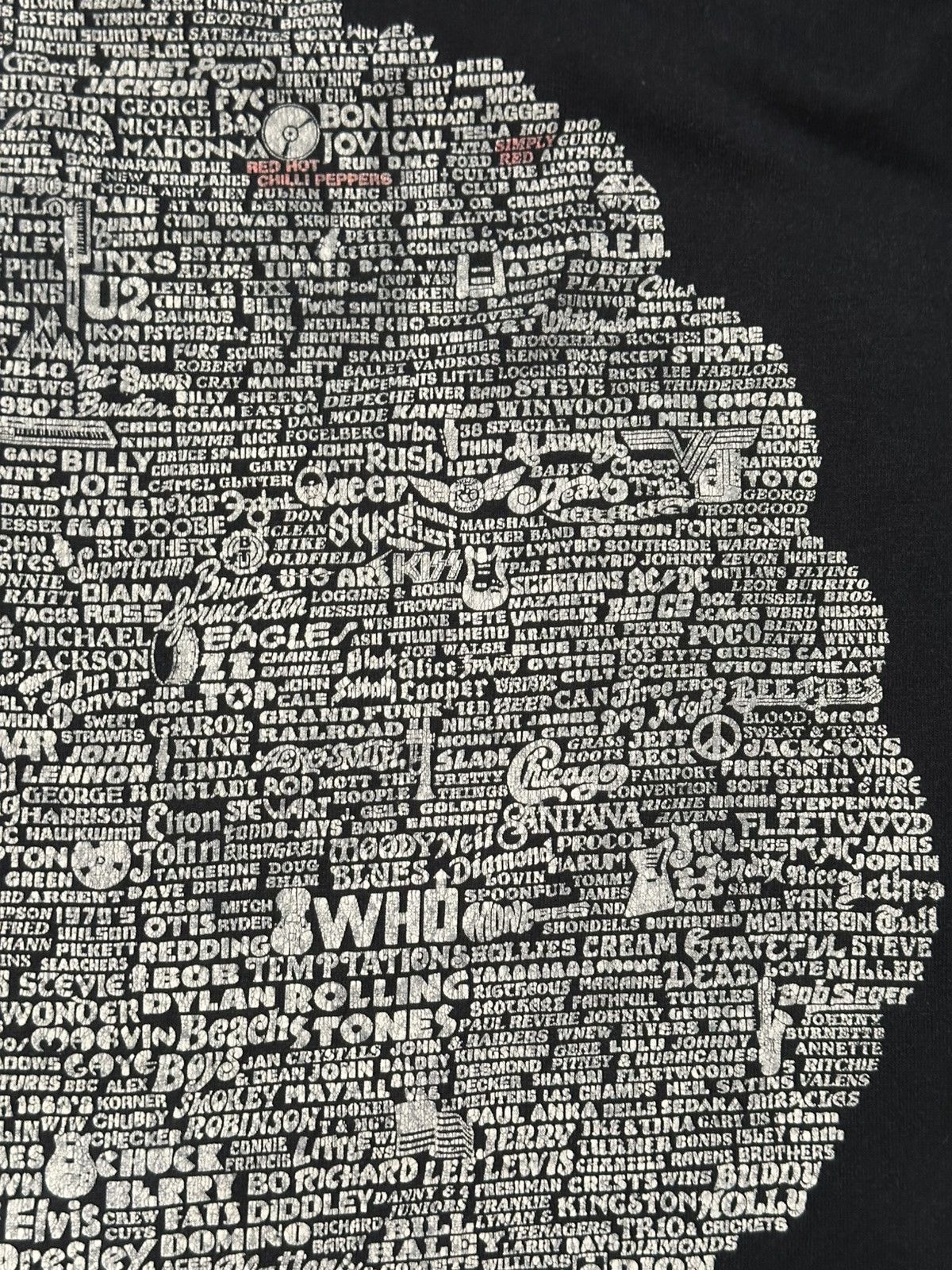 Band Tees Vintage 1992 Family Tree of Rock n Roll Screen Stars Large Size US L / EU 52-54 / 3 - 5 Thumbnail
