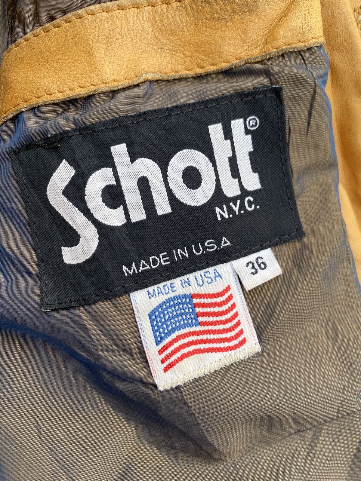 Schott Rare Vintage 90s Schott USA Genuine Leather Tailored Jacket Size M / US 6-8 / IT 42-44 - 11 Thumbnail