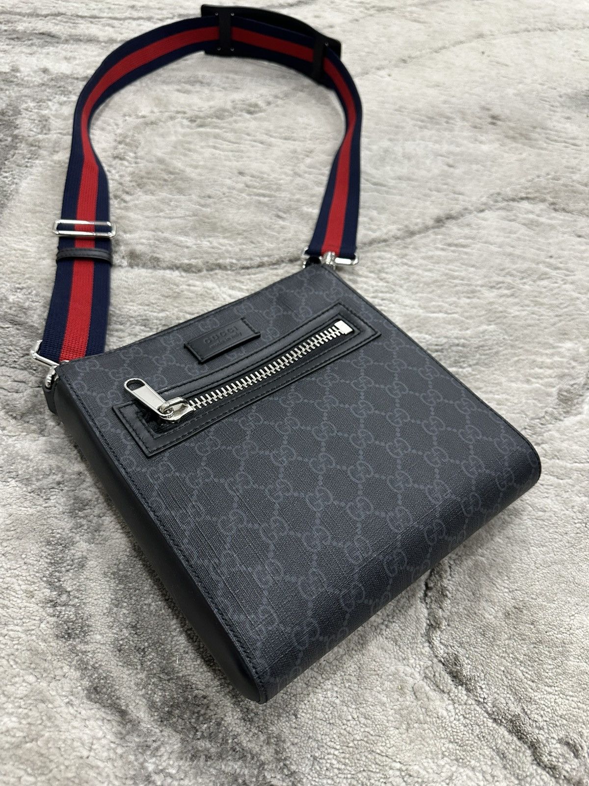 Gucci GUCCI GG BLACK SMALL MESSENGER BAG Size ONE SIZE - 2 Thumbnail