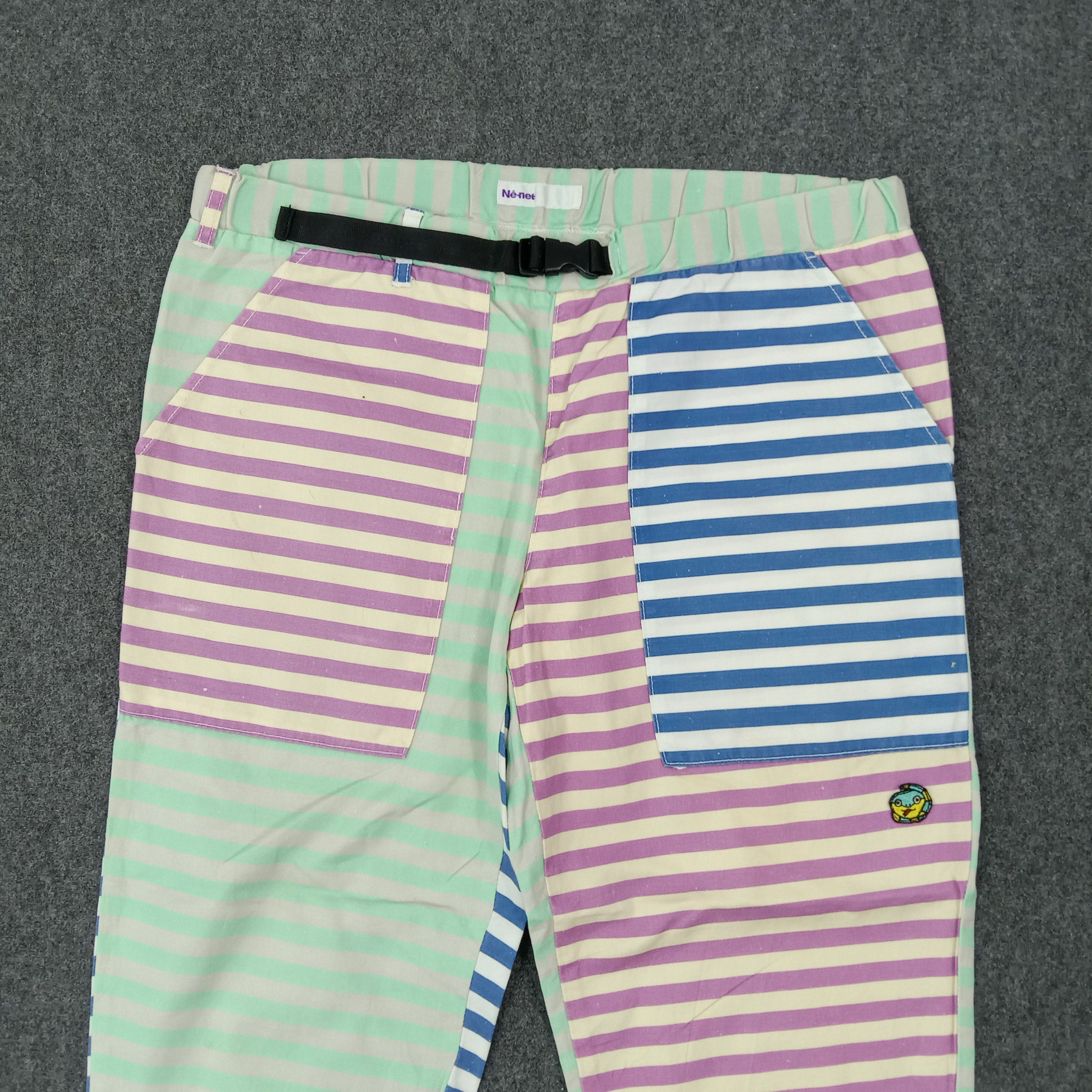 Ne-Net Ne-Net by Issey Miyake Japanese Stripes Pants C265N23 Size US 34 / EU 50 - 2 Thumbnail