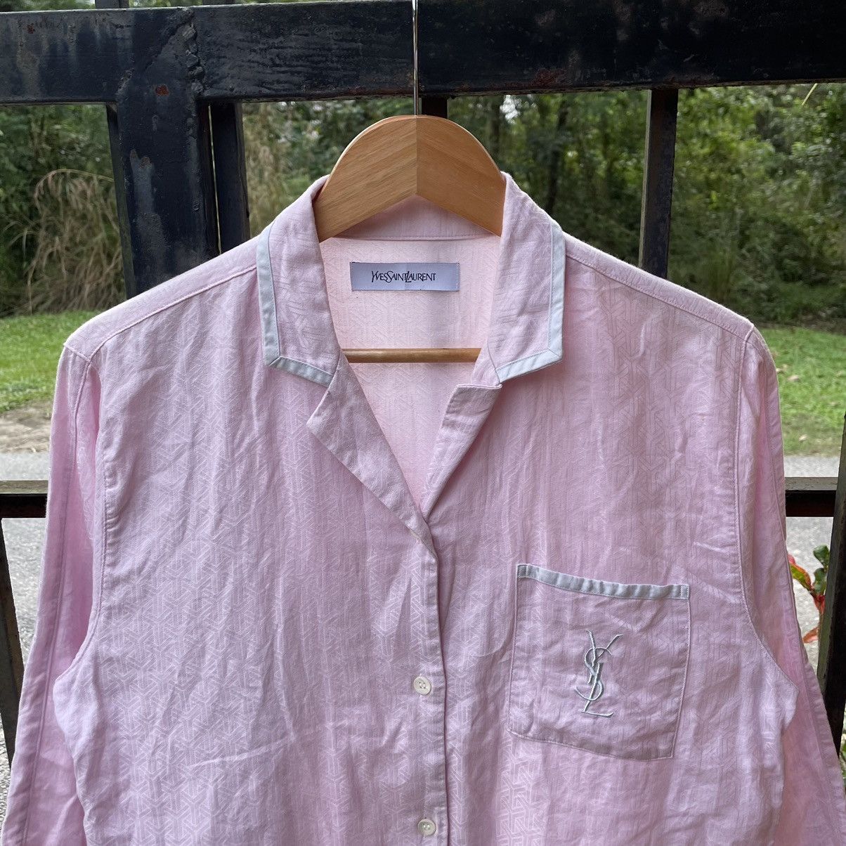Yves Saint Laurent 🔥Yves Saint Laurent Women Pyjamas Sleepwear Buttons Shirts Size M / US 6-8 / IT 42-44 - 4 Thumbnail