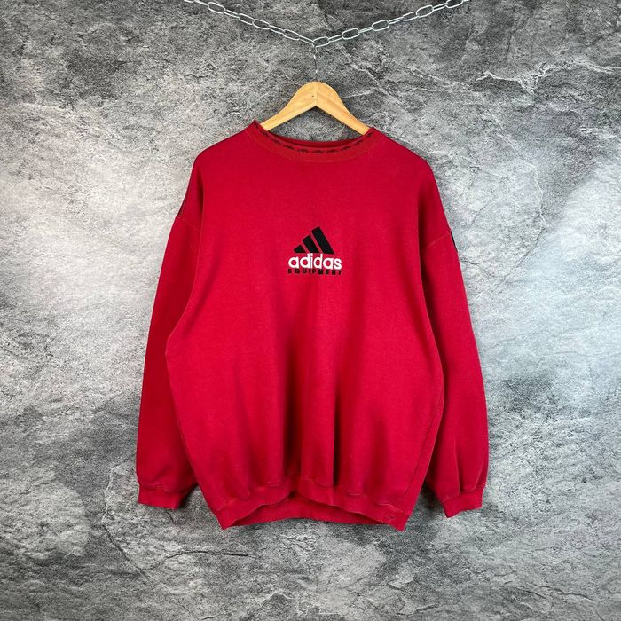 Adidas equipment sweatshirt discount red