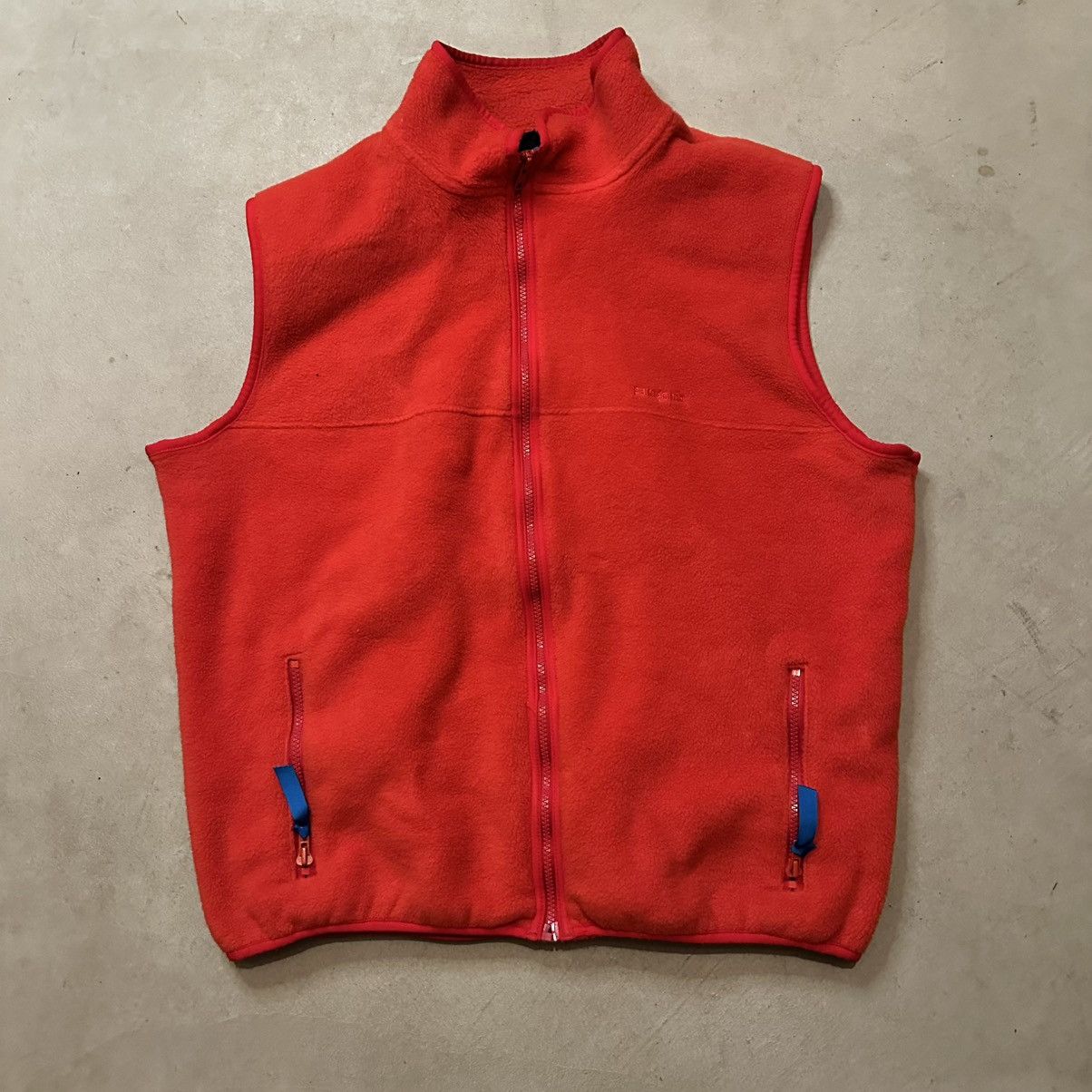 Patagonia Vintage 90s Made in USA Red Patagonia Fleece Vest Size XL Size US XL / EU 56 / 4 - 2 Thumbnail