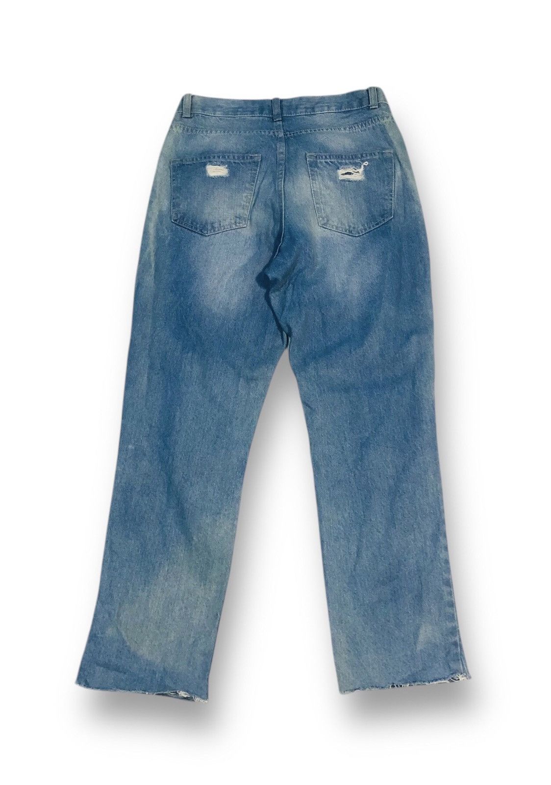 Japanese Brand Retro Girl Distressed Denim Jeans (10) Size 28" / US 6 / IT 42 - 2 Thumbnail