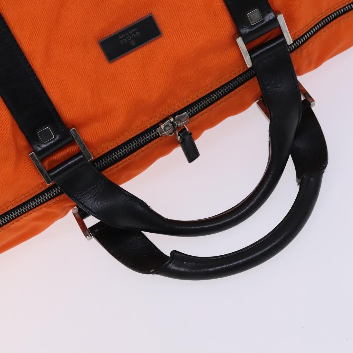 Gucci GUCCI Boston Bag Nylon Orange Black Size ONE SIZE - 7 Thumbnail