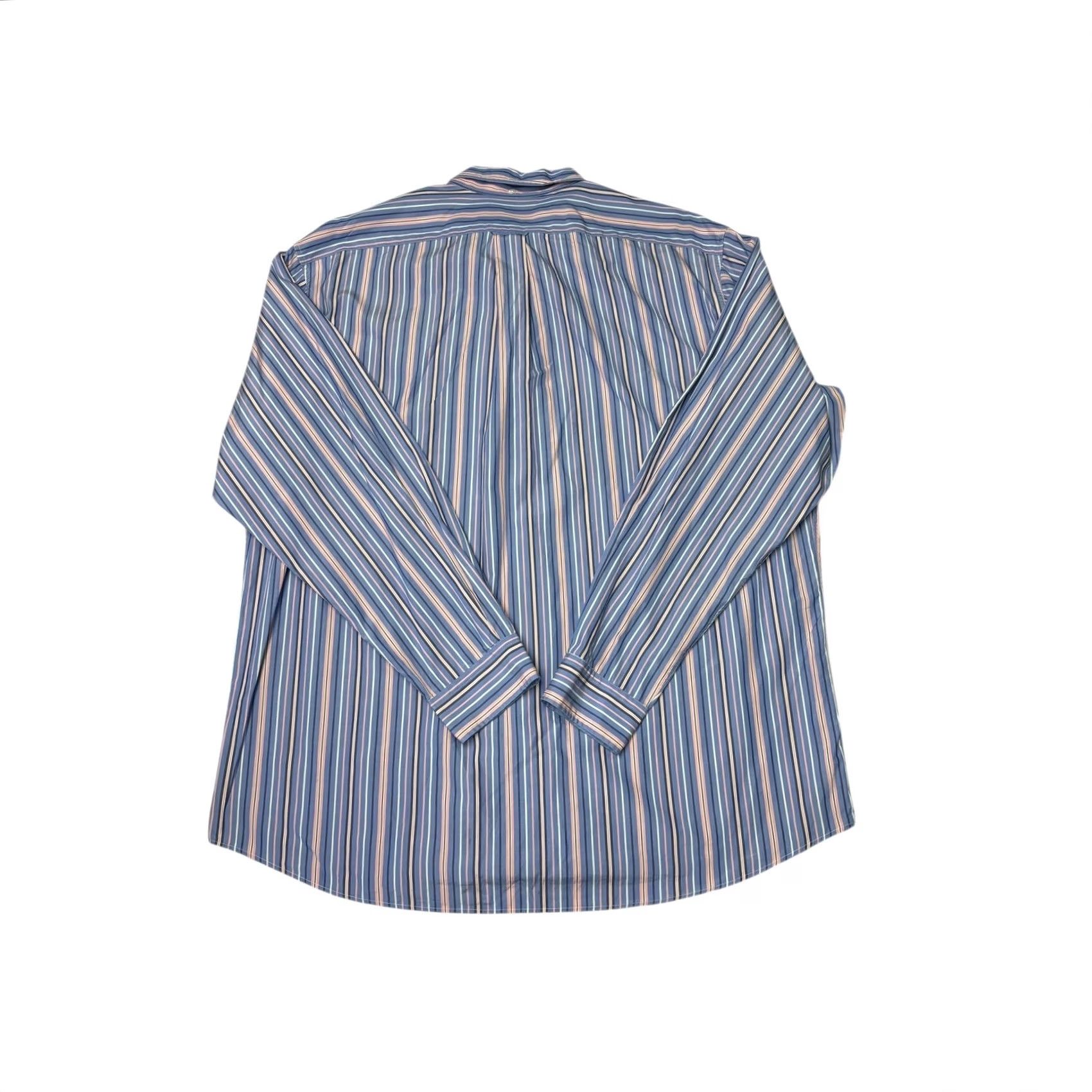 Ralph Lauren Vintage Ralph Lauren Shirt XL Blue Pink Stripe Cotton Men's Buttondown Size US XL / EU 56 / 4 - 5 Thumbnail