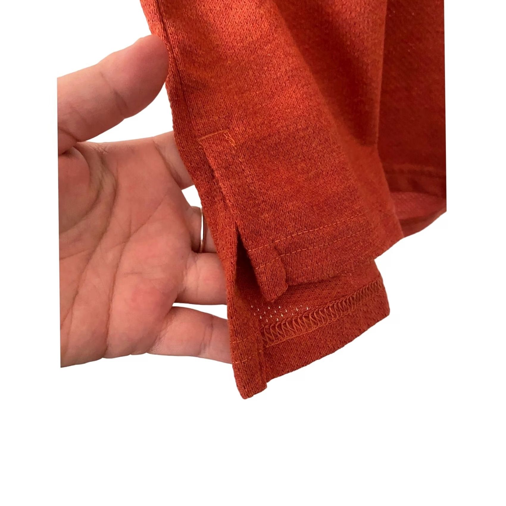 Vintage Nike Dri-FIT Crewneck Short Sleeve Shirt Medium Men Rust Orange/Black Size US 31 - 4 Thumbnail