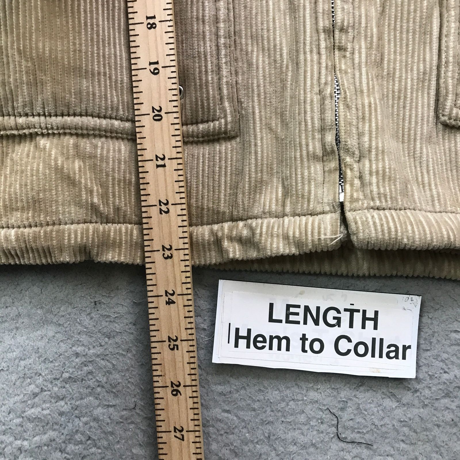 Other Vintage Outer Edge Corduroy Jacket Hoodie Womens Large L Tan Size L / US 10 / IT 46 - 5 Thumbnail