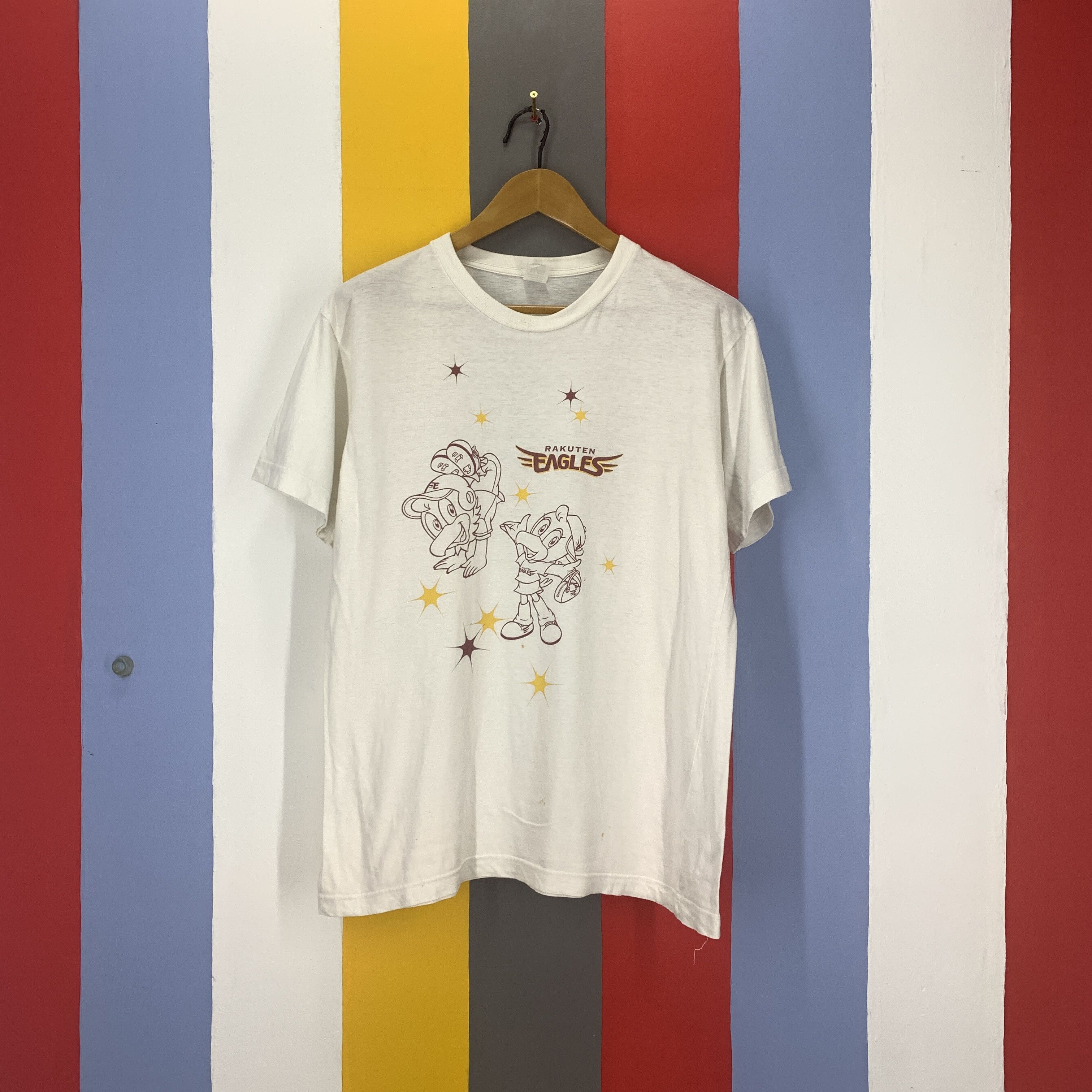 Japanese Brand RAKUTEN EAGLES Crew Neck T Shirt #1818/08 Size US M / EU 48-50 / 2 - 1 Thumbnail