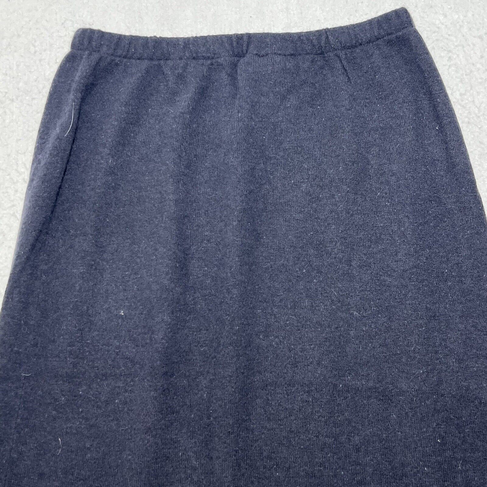 Vintage Vintage Tiano Lambswool Rabbit Hair Blend A-Line Blue Skirt Size 30" / US 8 / IT 44 - 6 Thumbnail