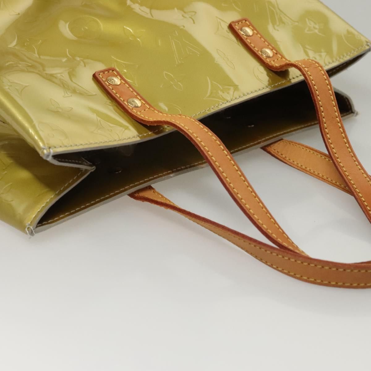 Louis Vuitton LOUIS VUITTON Monogram Vernis Reade MM Hand Bag Gris M91142 Size ONE SIZE - 7 Thumbnail
