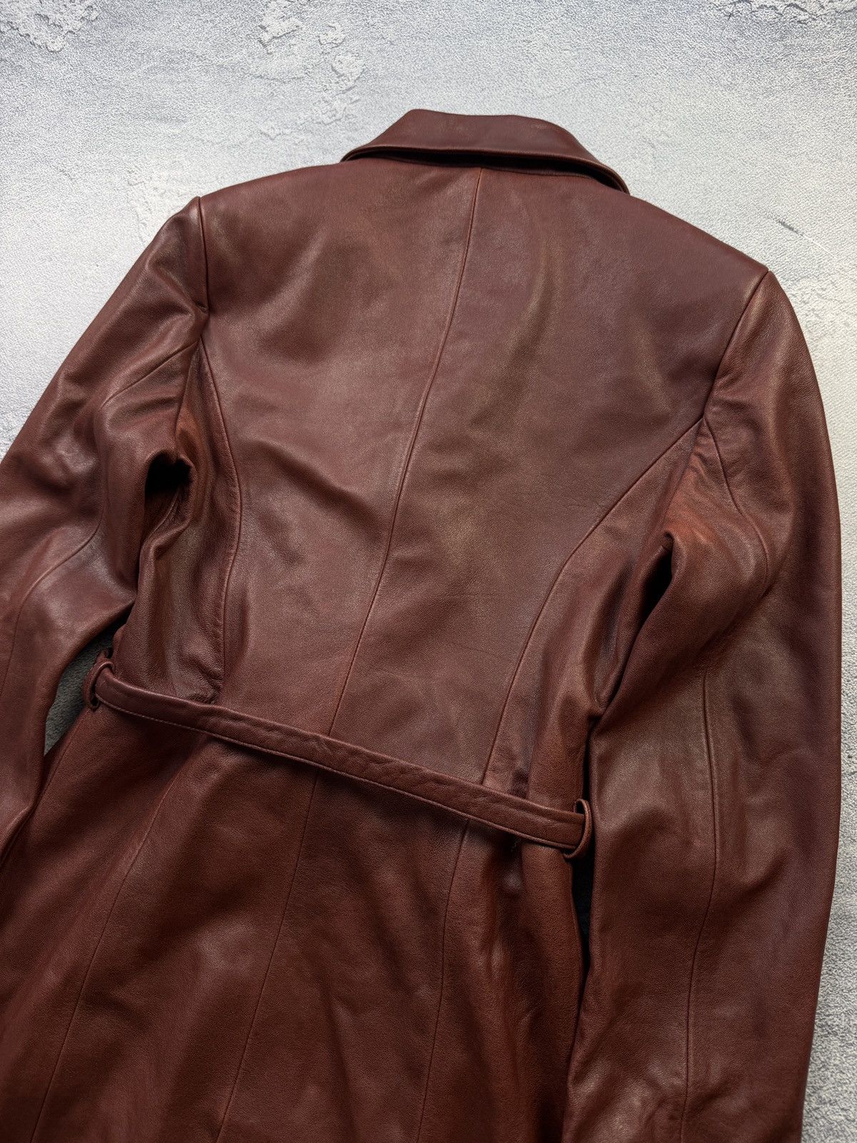 Nour Hammour Nour Hammour Leather Trench Coat Jacket Size S / US 4 / IT 40 - 8 Thumbnail