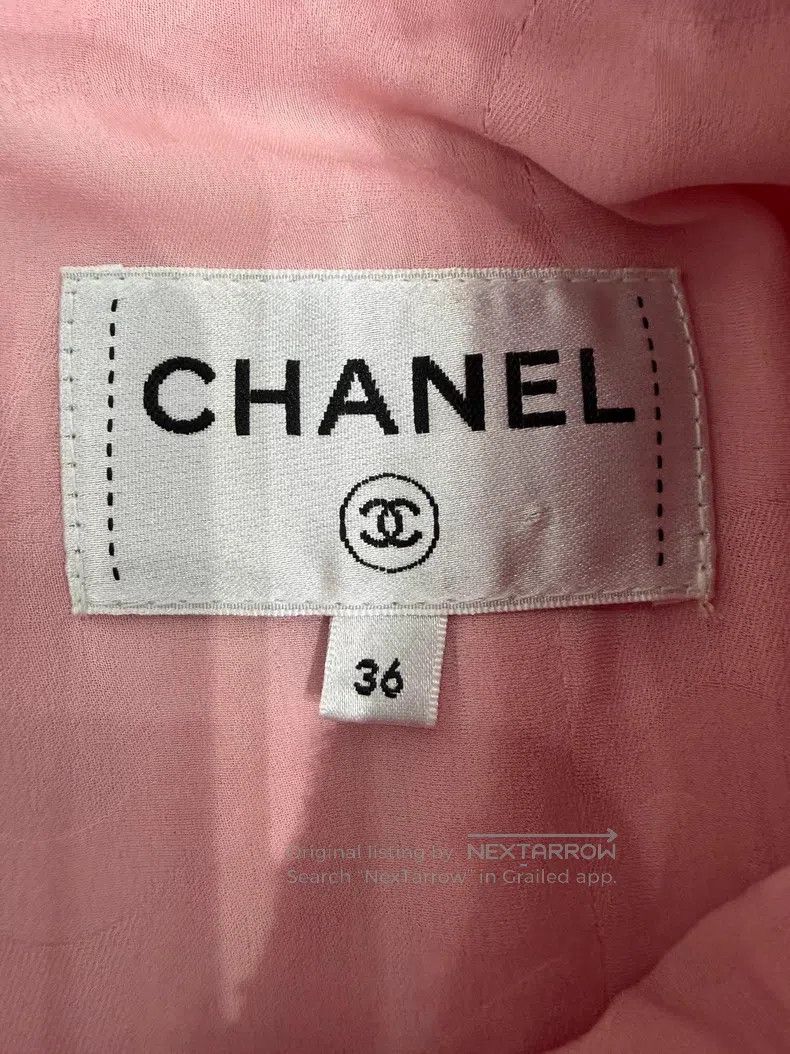 Chanel Chanel Pink rhinestone tweed dress Size XS / US 0-2 / IT 36-38 - 4 Thumbnail