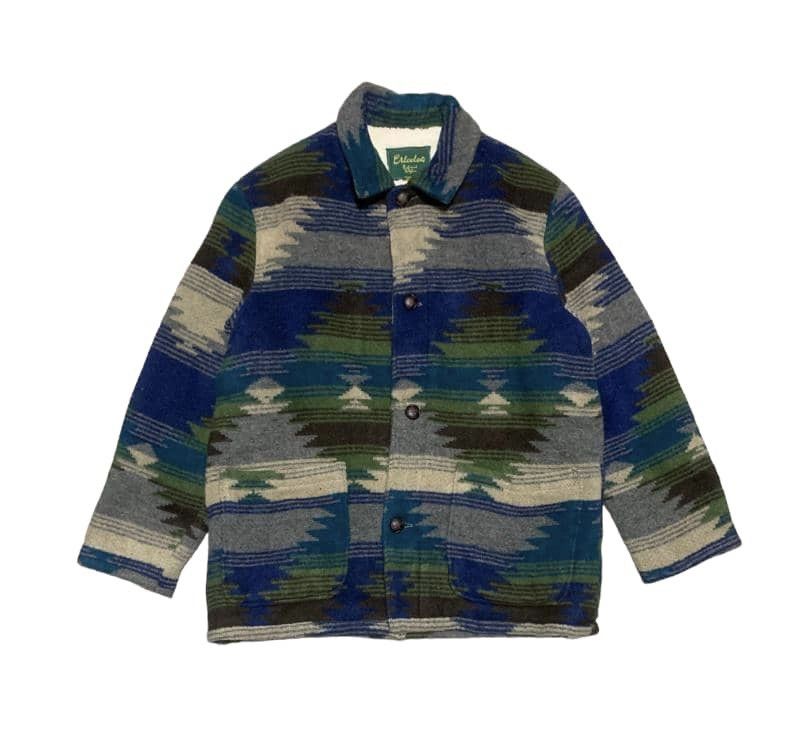 image of Archival Clothing x Navajo Vintage Navajo Wool Jacket By Elcolors in Blue, Men's (Size Medium)