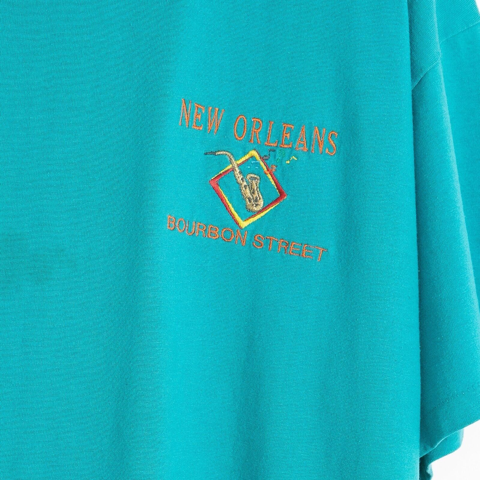 Vintage Vintage 90s New Orleans T Shirt XL Bourbon Street Distressed Size US XL / EU 56 / 4 - 3 Thumbnail