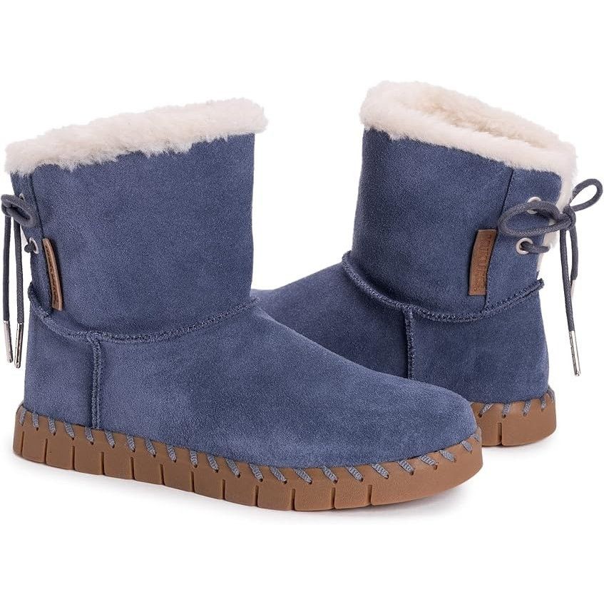 Designer MUK LUKS Flexi Albany Suede Shearling Winter Boots 6 Size US 6 / IT 36 - 11 Thumbnail