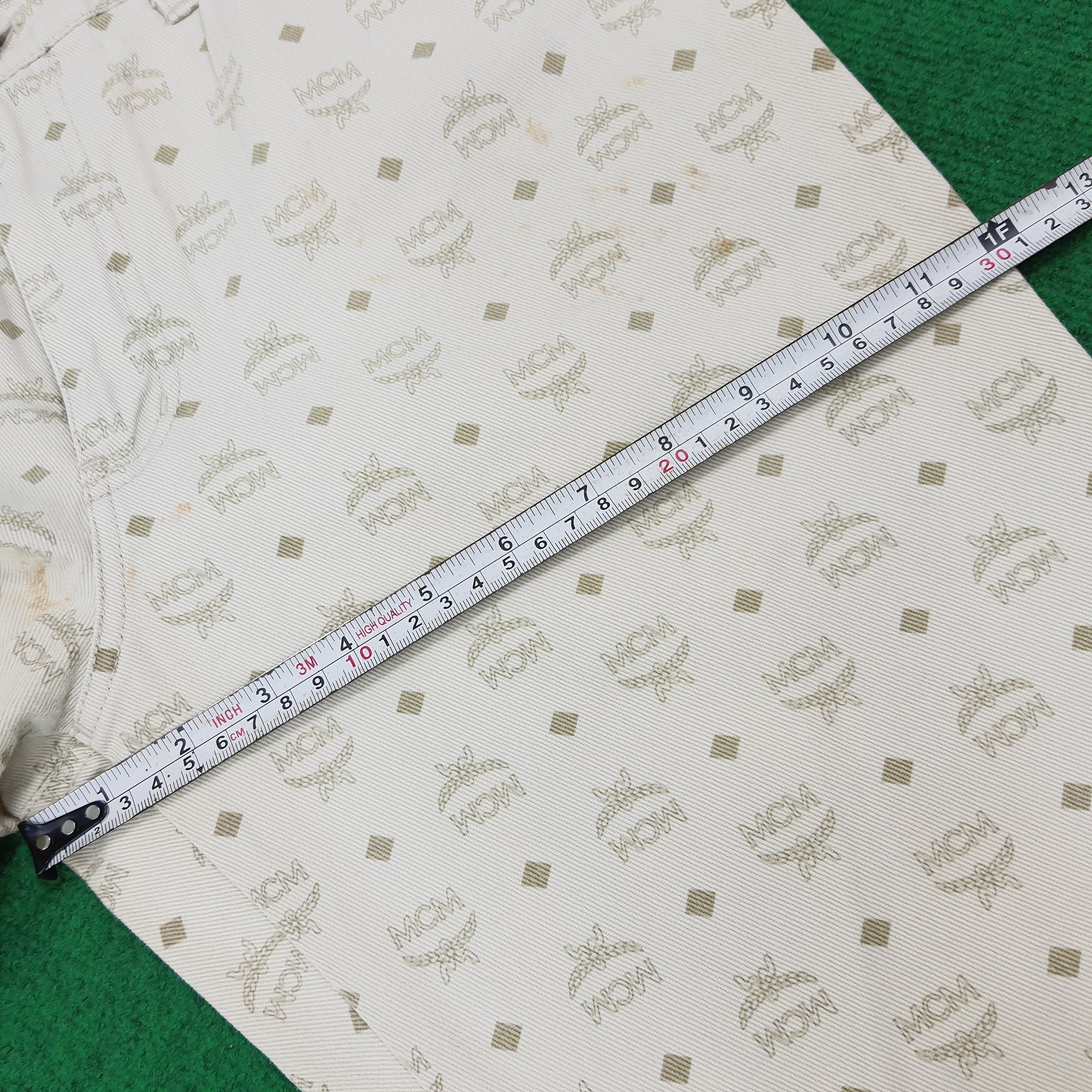 MCM × Vintage Vintage MCM Monogram Casual White Pants Size US 29 - 11 Thumbnail