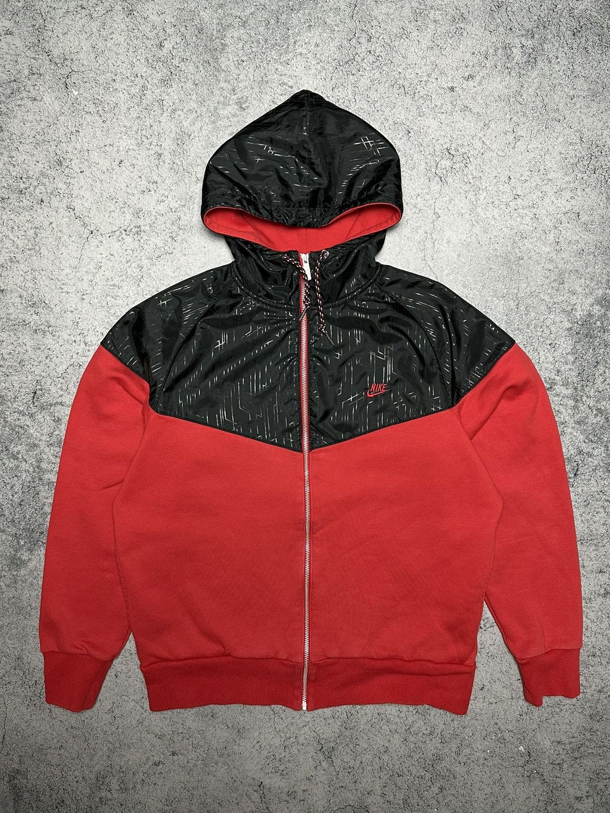 Nike Vintage Nike Red Zip Up Hoodie Size US L / EU 52-54 / 3 - 1 Thumbnail