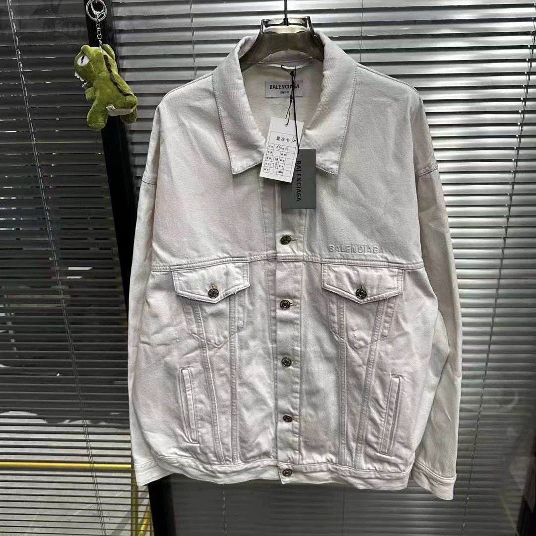 Balenciaga Balenciaga chest logo denim jacket Size US XS / EU 42 / 0 - 1 Thumbnail