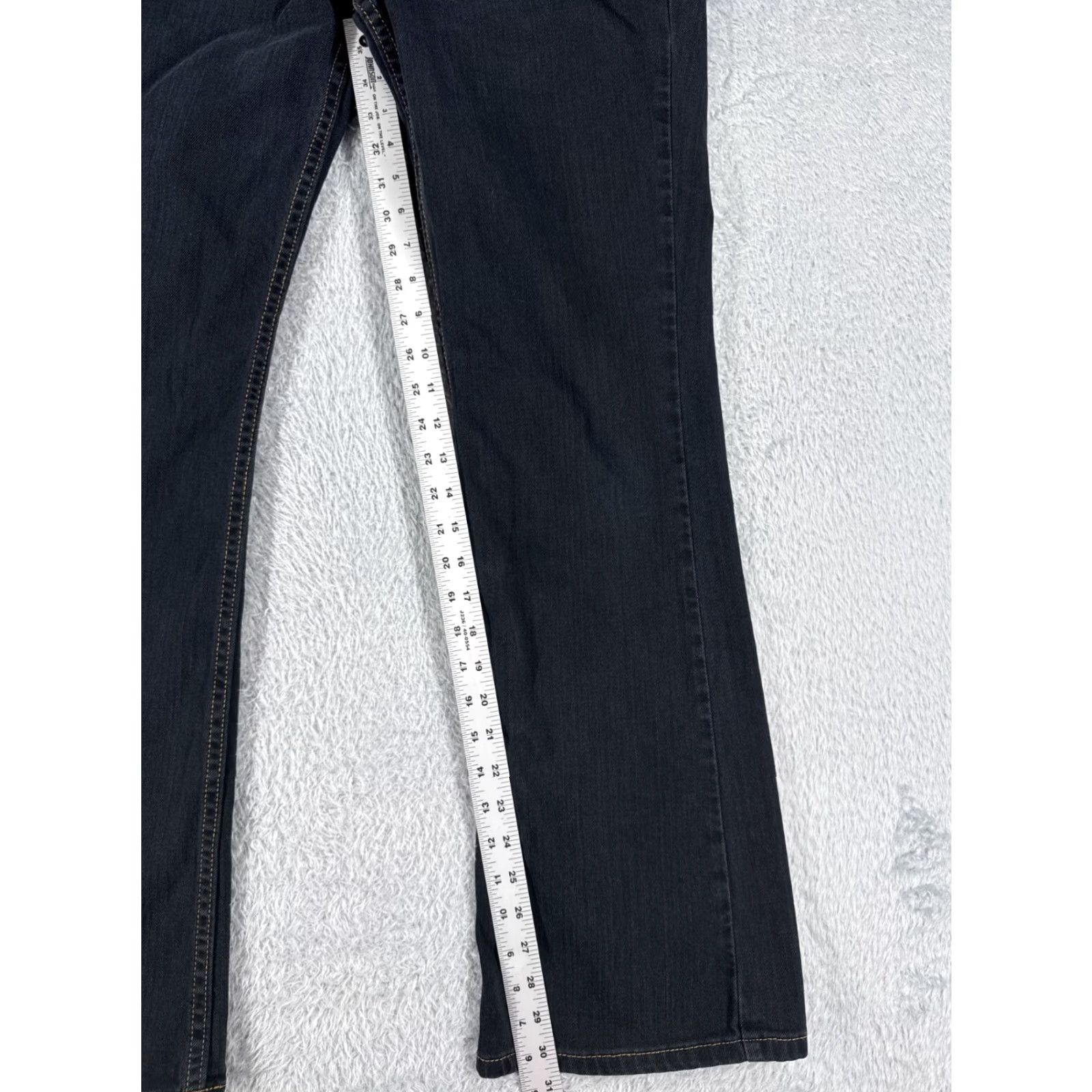 Vintage Earl Jean Jeans Women 8 Black Denim Bootcut Mid Rise 32x31 Regular Stretch 5-Pocket Size 30" / US 8 / IT 44 - 7 Thumbnail