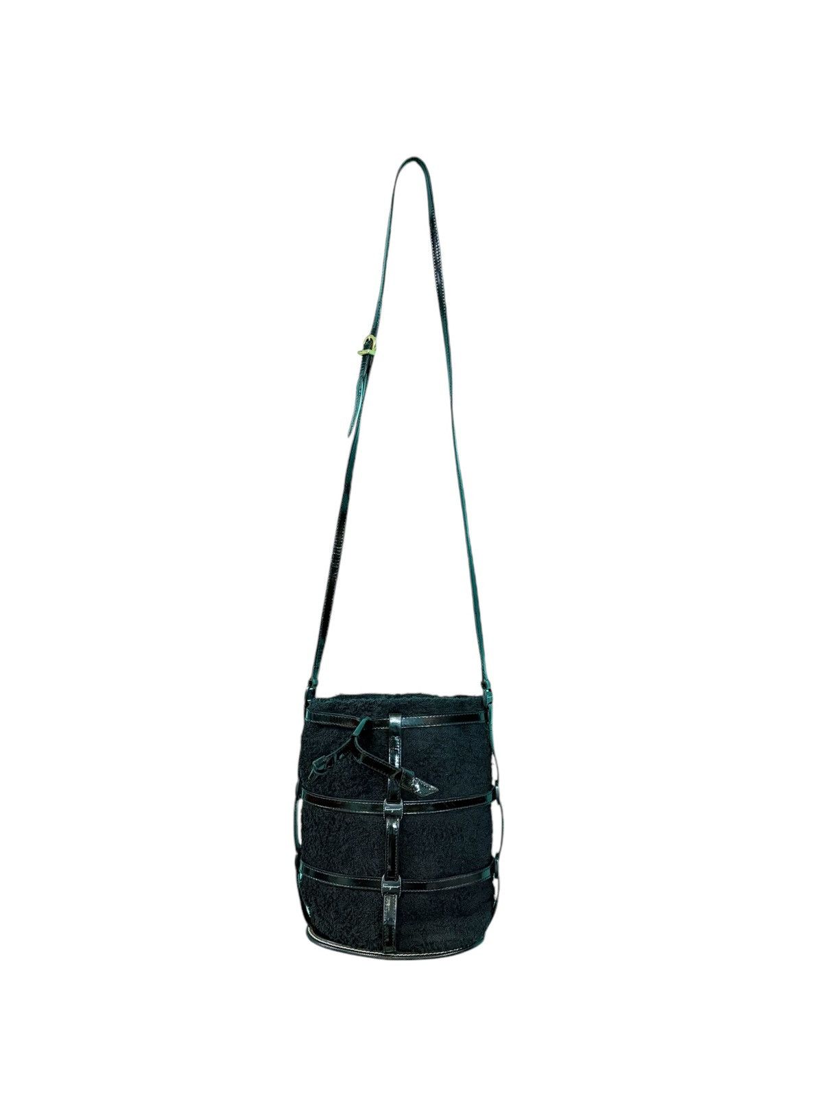 Salvatore Ferragamo SALVATORE FERRAGAMO TERRY CLOTH CAGE BUCKET BAG Size ONE SIZE - 3 Thumbnail